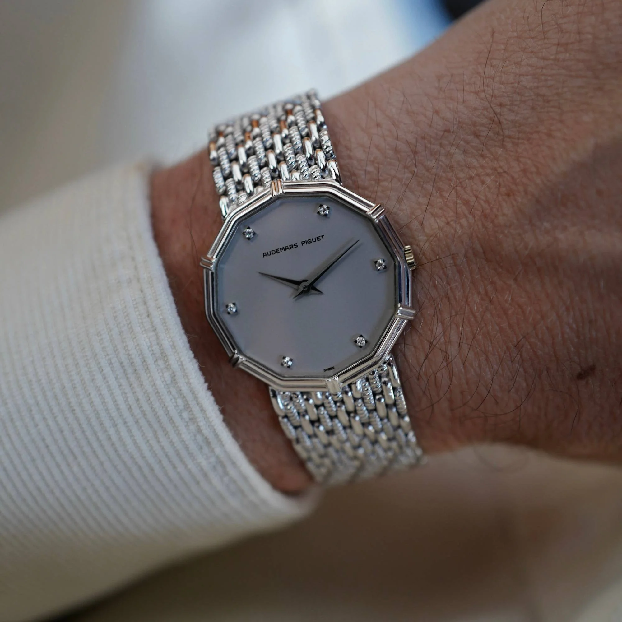 Audemars Piguet White Gold Dodecagon Watch in Like New Condition - Image 6
