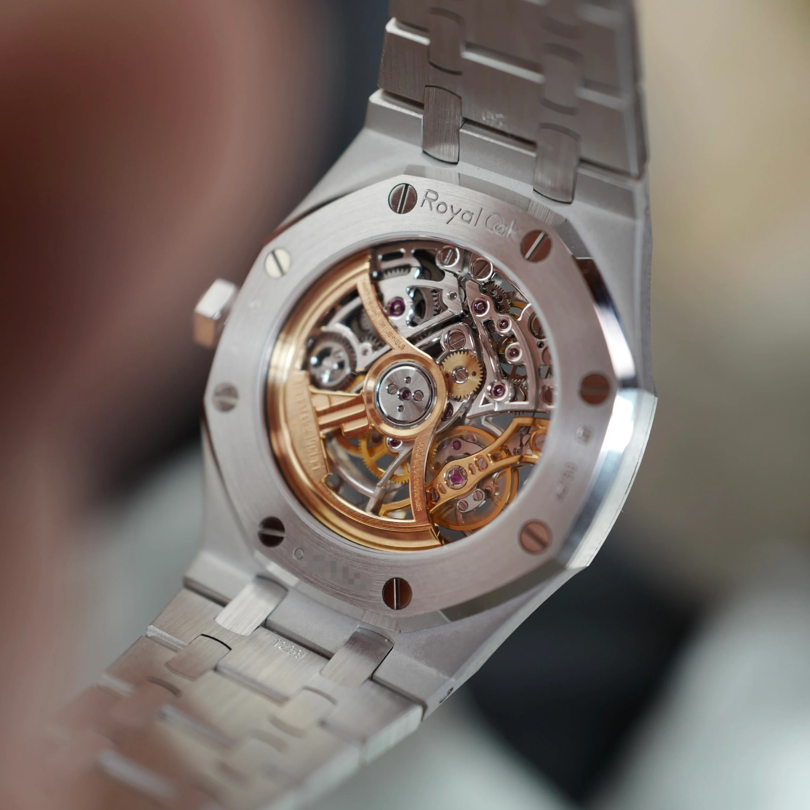 Audemars Piguet White Gold Frosted Rainbow Royal Oak Ref. 15468 (NEW ARRIVAL) - Image 2