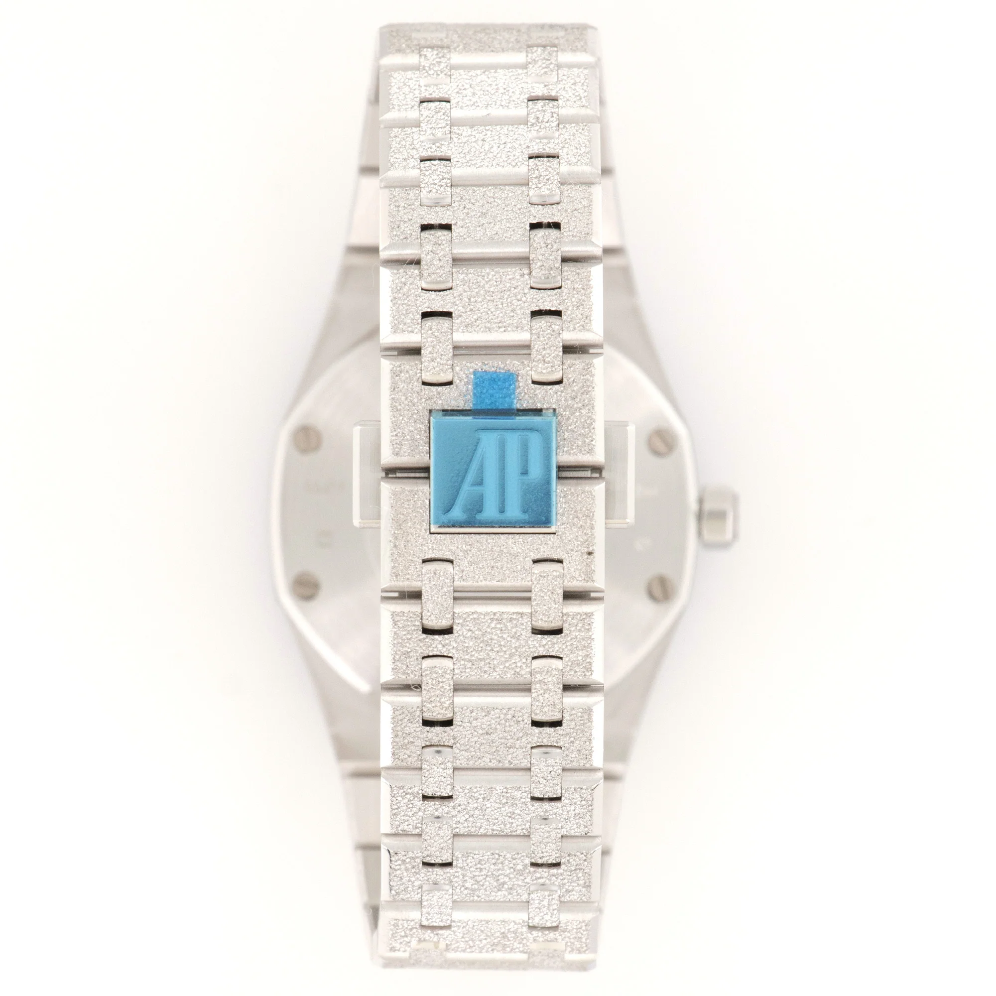 Audemars Piguet White Gold Frosted Royal Oak Watch - Image 5