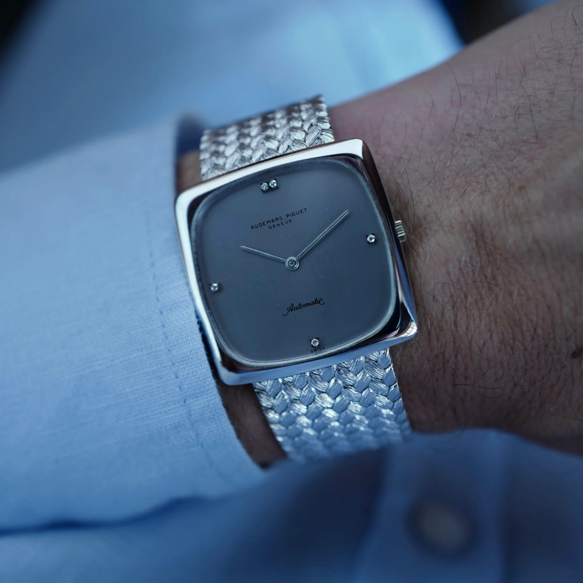 Audemars Piguet White Gold Jumbo Automatic Watch (New Arrival) - Image 2
