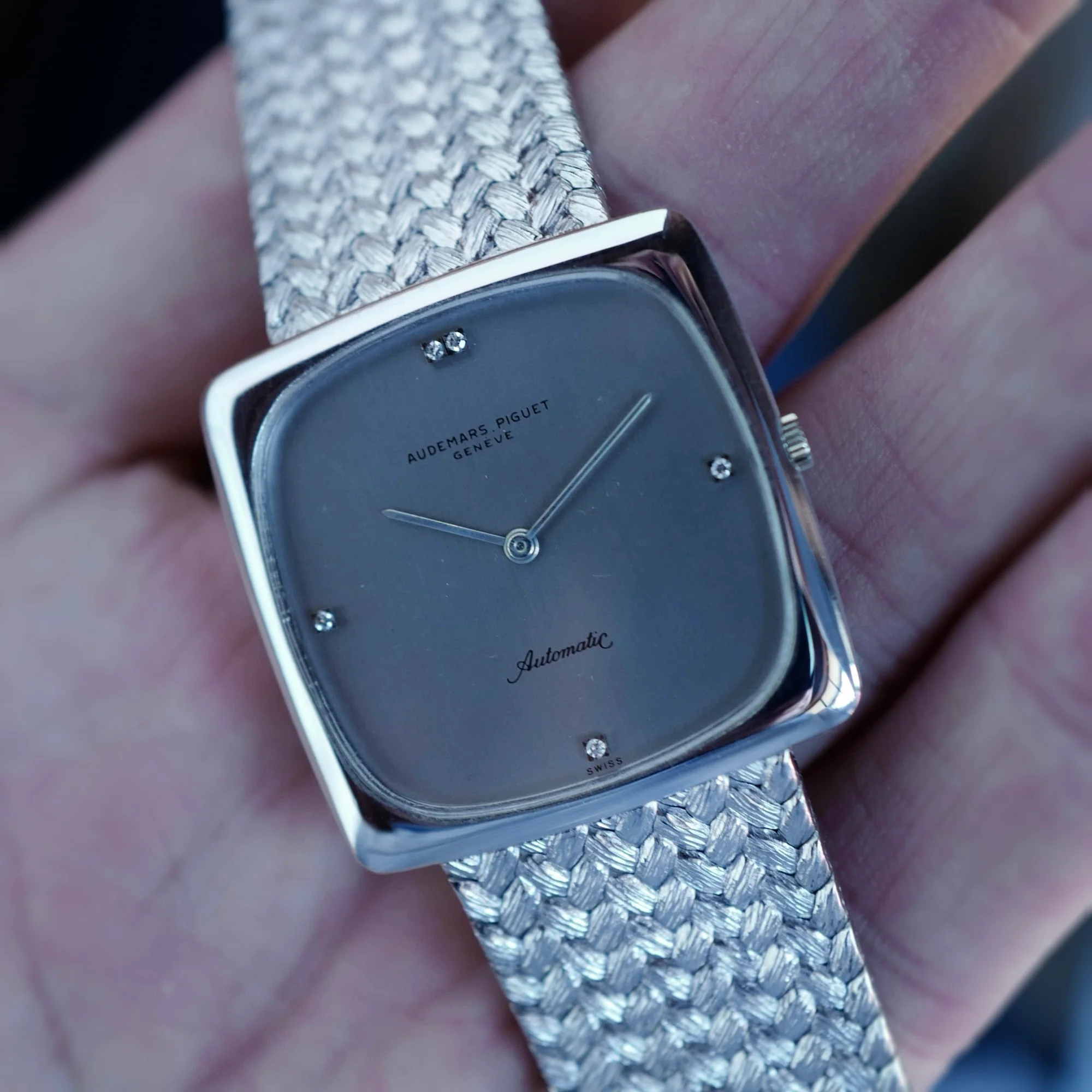 Audemars Piguet White Gold Jumbo Automatic Watch (New Arrival) - Image 3