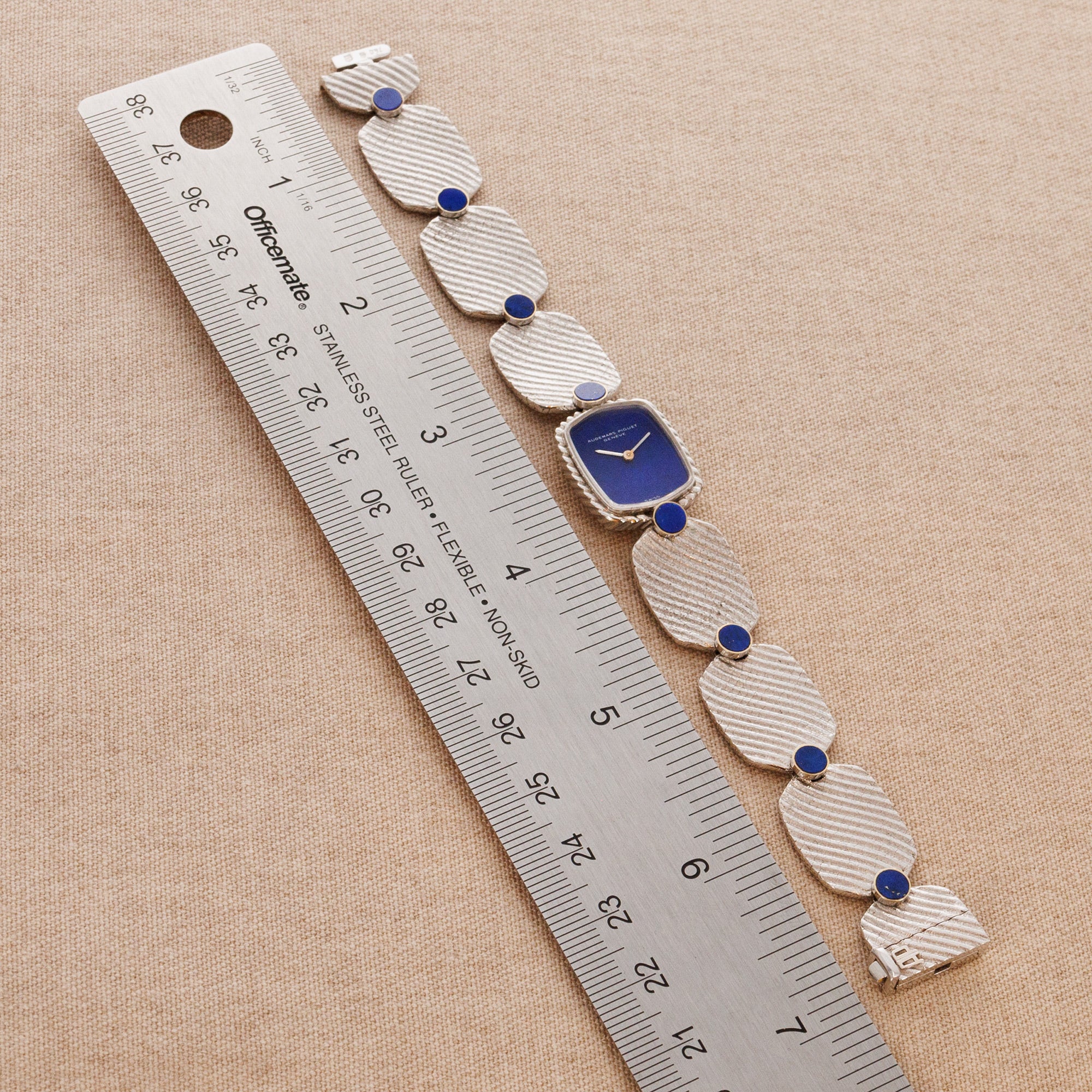 Audemars Piguet White Gold Lapis Optical Watch, by George Lenfant - Image 5