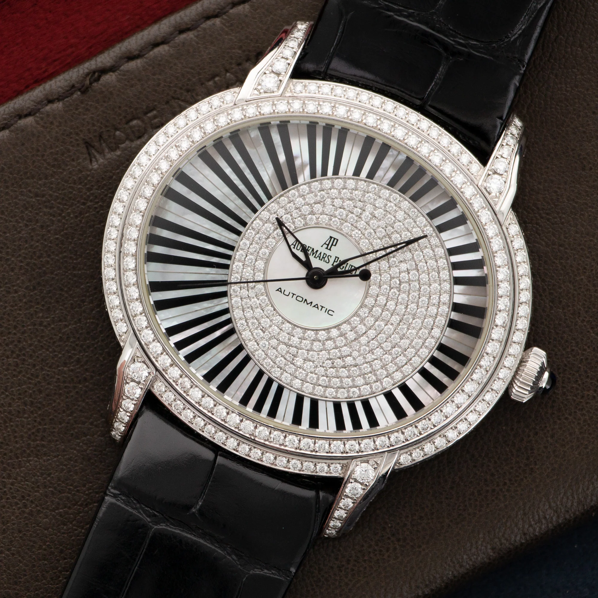 Audemars Piguet White Gold Millenary Pianoforte Diamond Watch Ref. 15326 - Image 2