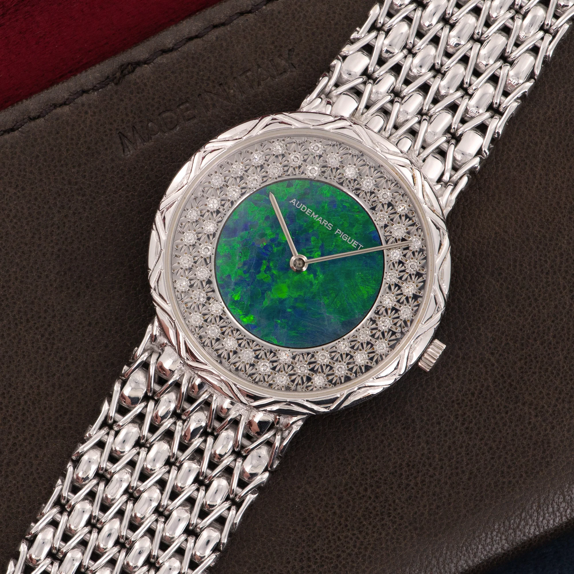 Audemars Piguet White Gold Opal Diamond Watch - Image 2