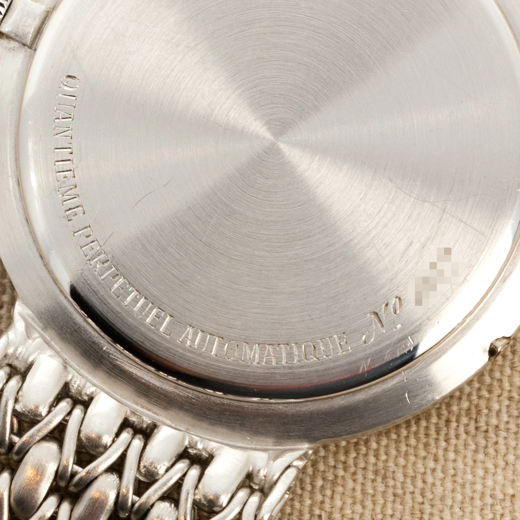 Audemars Piguet White Gold Perpetual Calendar Diamond Watch Ref. 25618 - Image 6