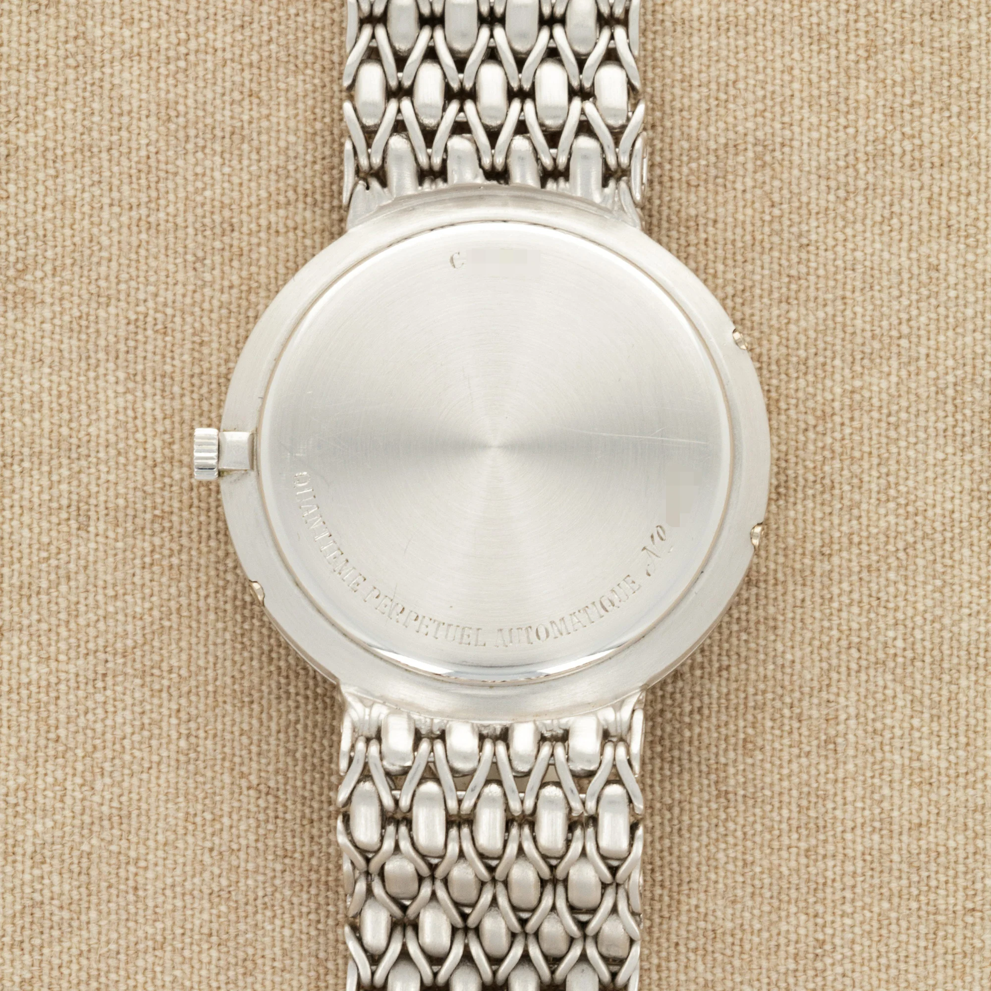 Audemars Piguet White Gold Perpetual Calendar Diamond Watch Ref. 25618 - Image 7