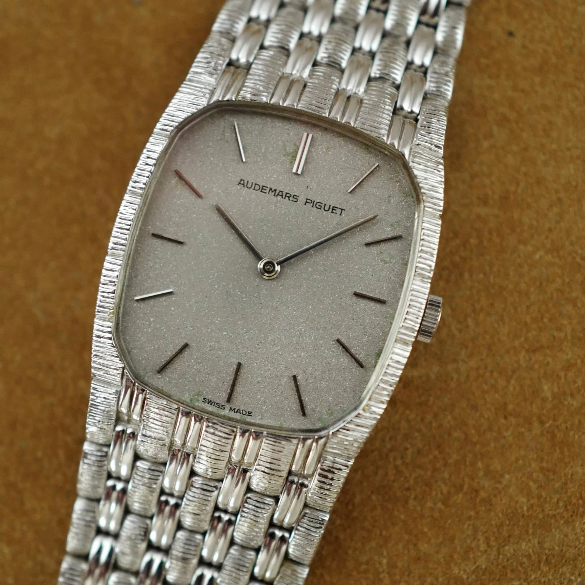 Audemars Piguet White Gold Rope and Bead Bracelet Watch Ref. 56525 - Image 4