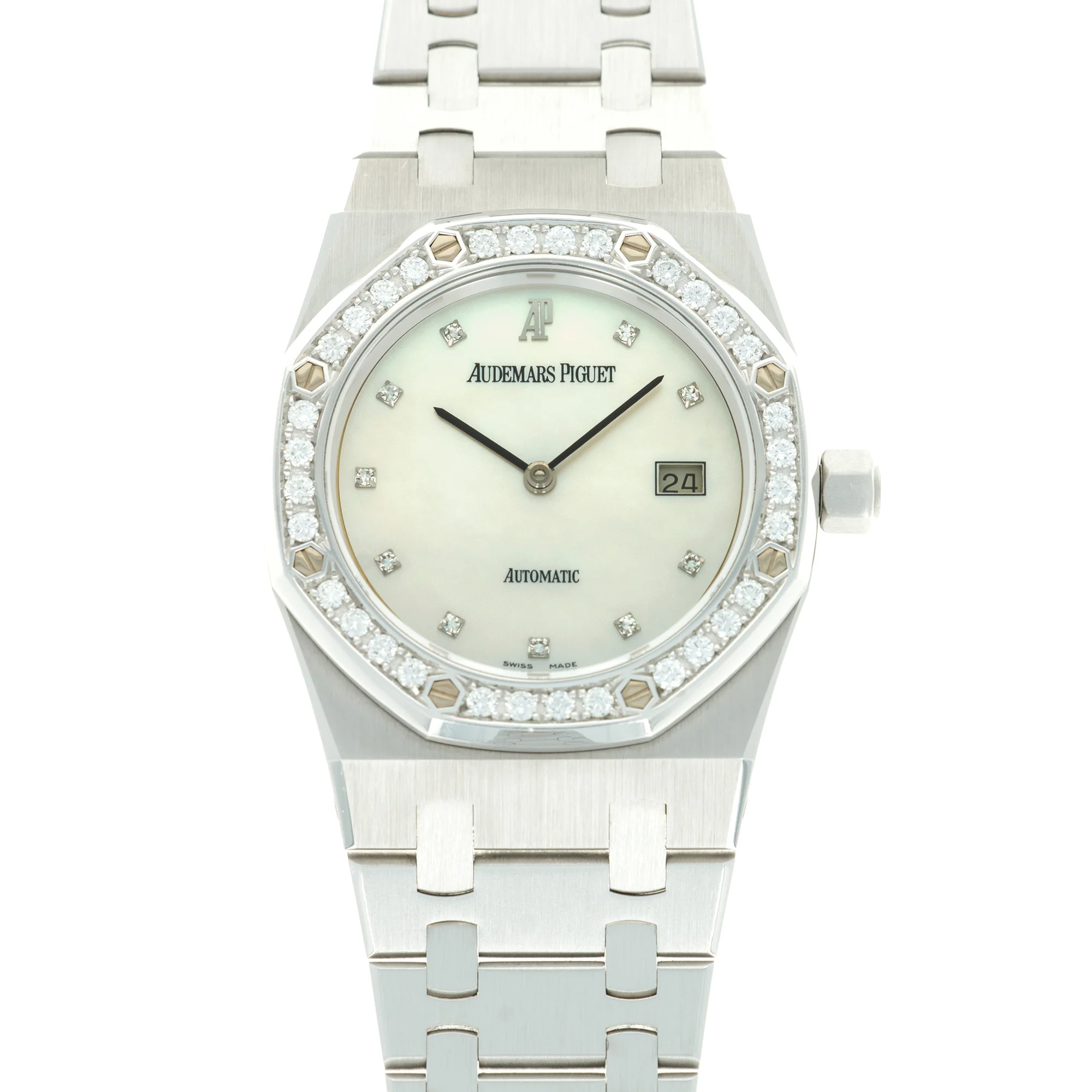 Audemars Piguet White Gold Royal Oak Ref. 15054 with Mother Of Pearl Dial