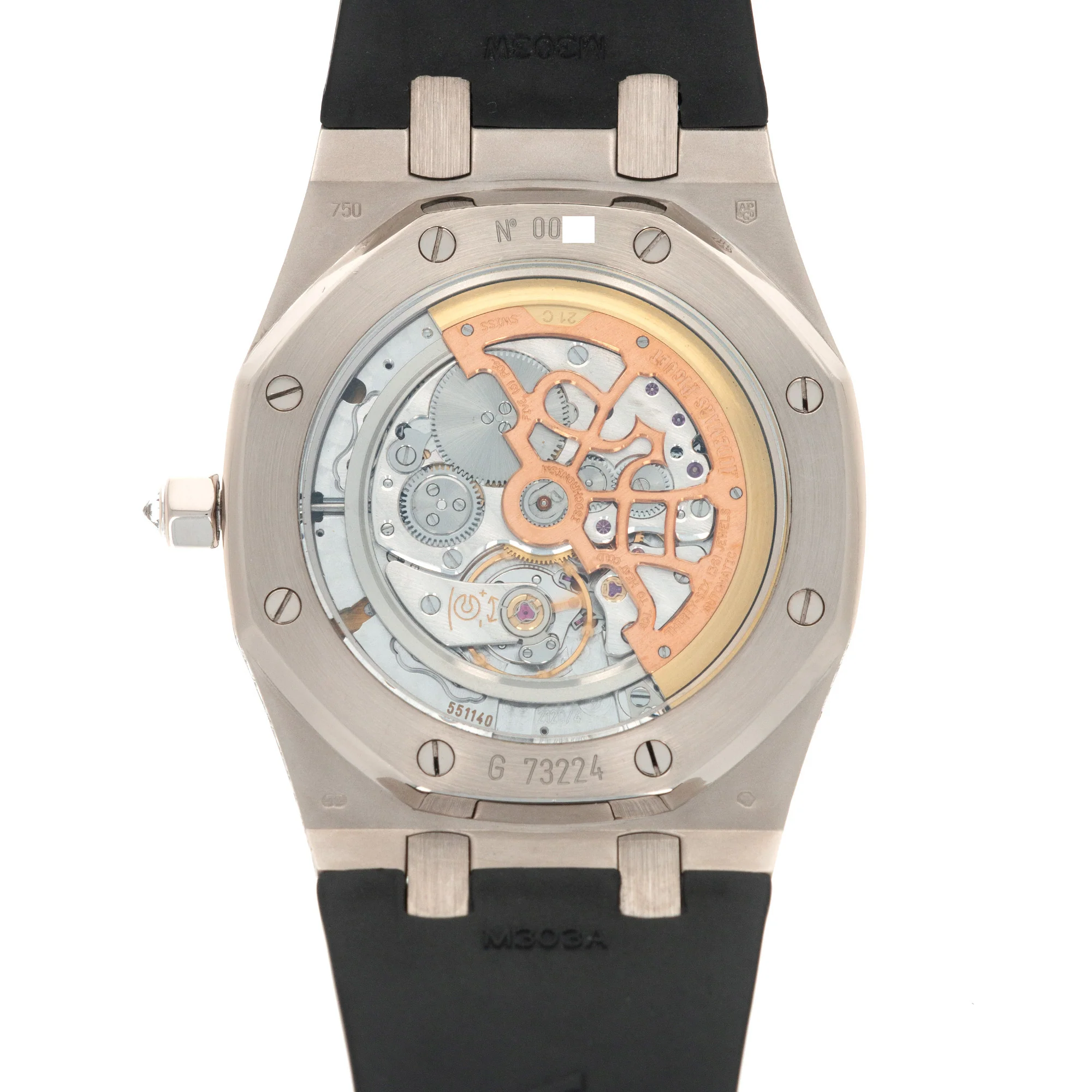 Audemars Piguet White Gold Royal Oak Tuxedo Diamond Watch - Image 7