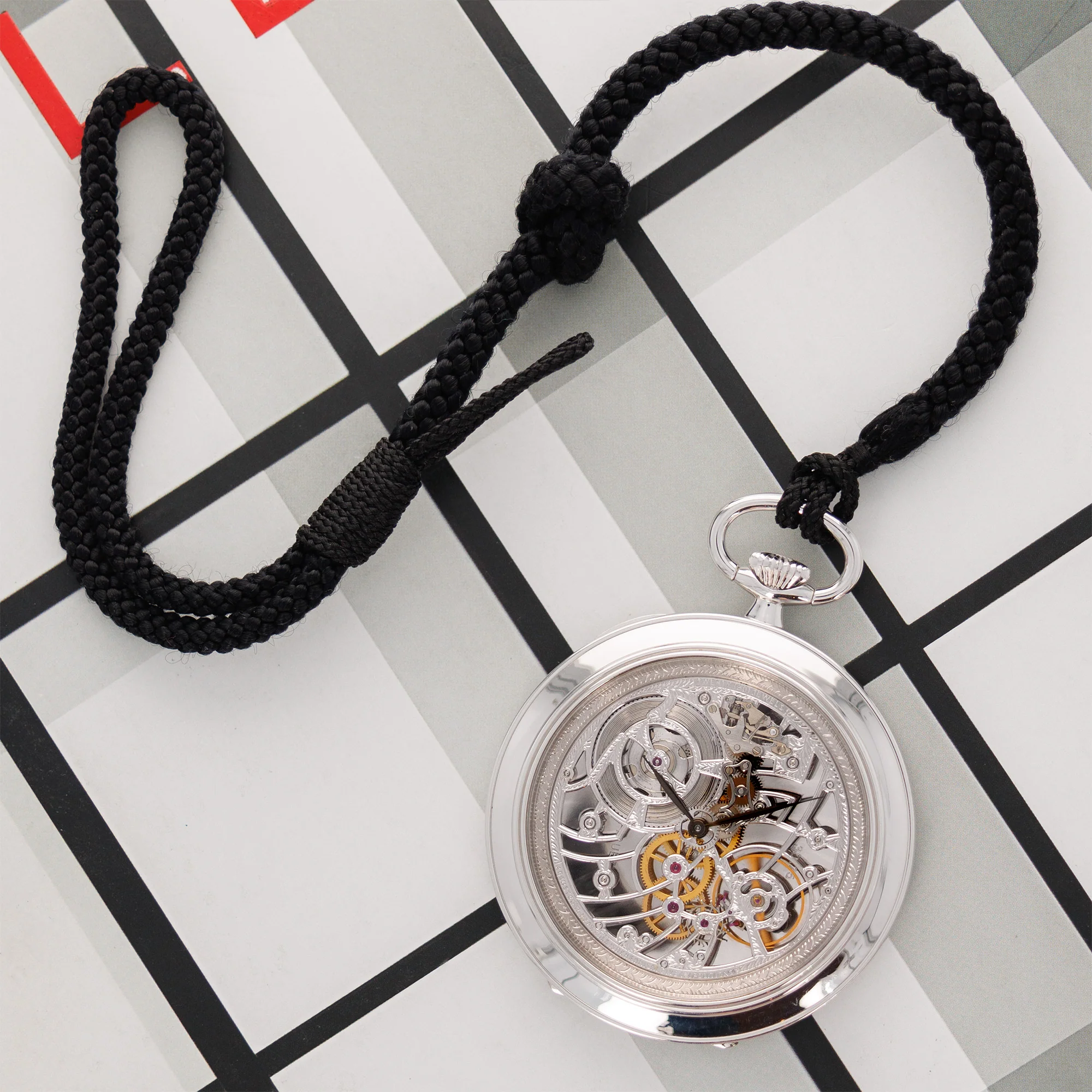 Audemars Piguet White Gold Skeleton Pocket Watch - Image 2