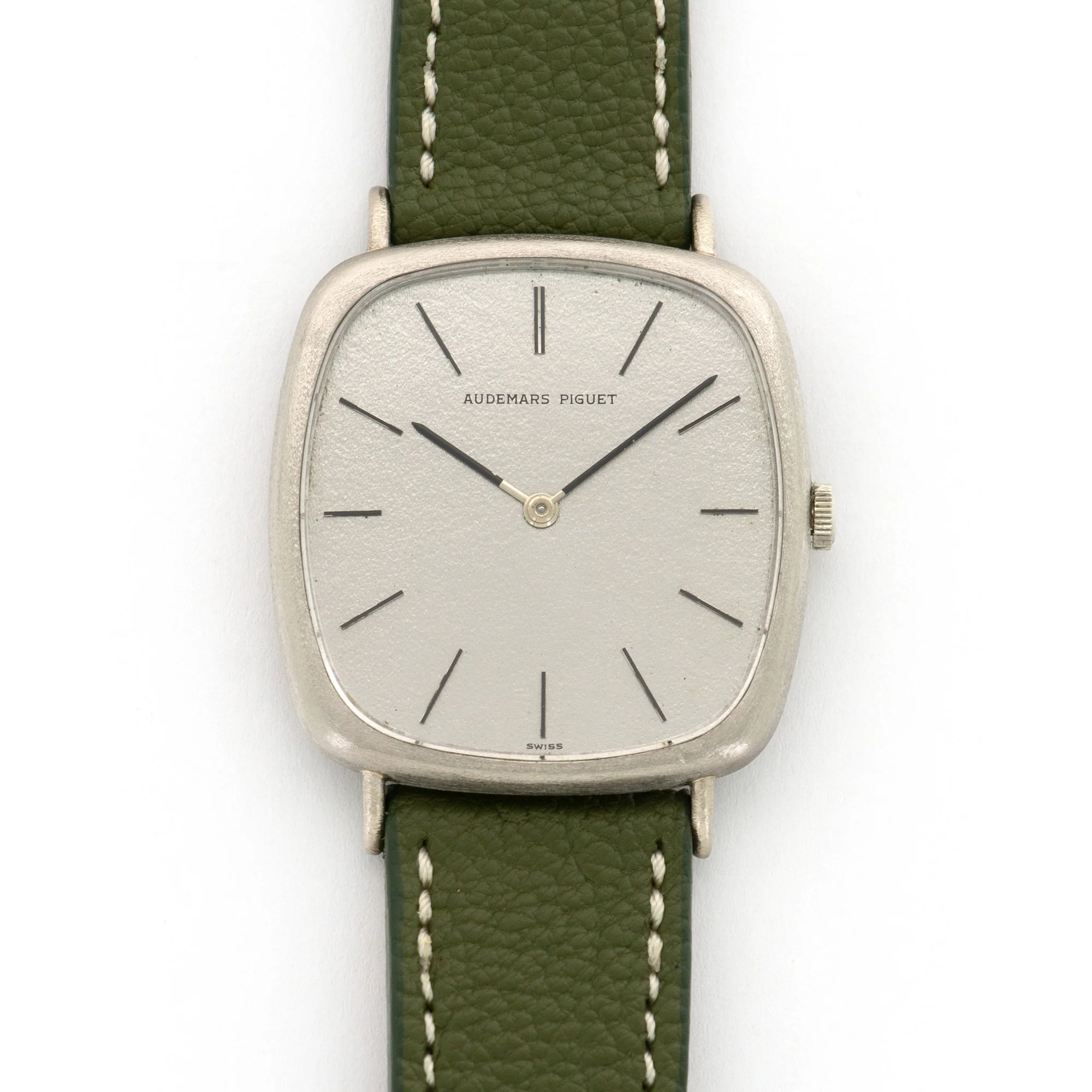 Audemars Piguet White Gold Strap Watch