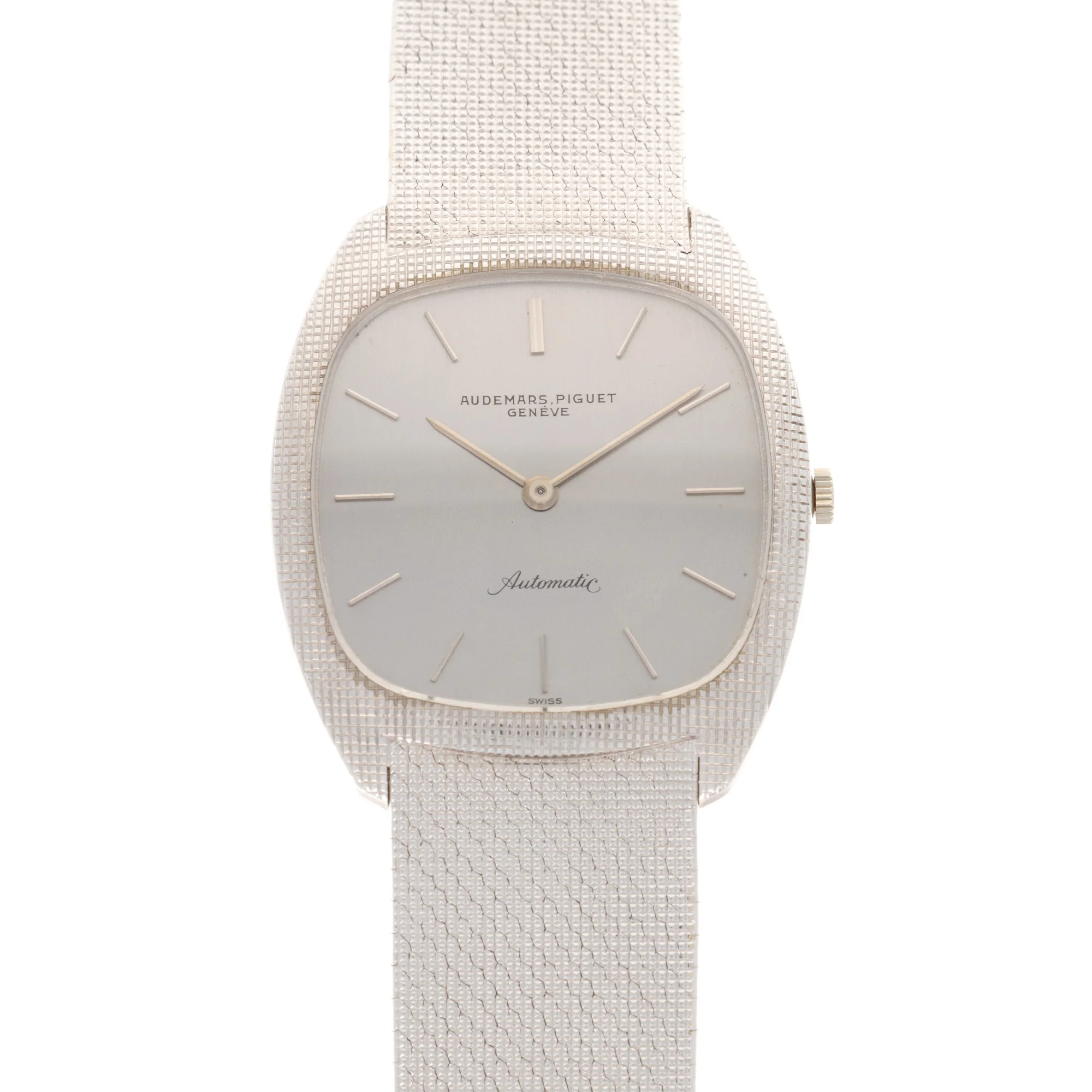Audemars Piguet White Gold Tonneau Automatic Watch