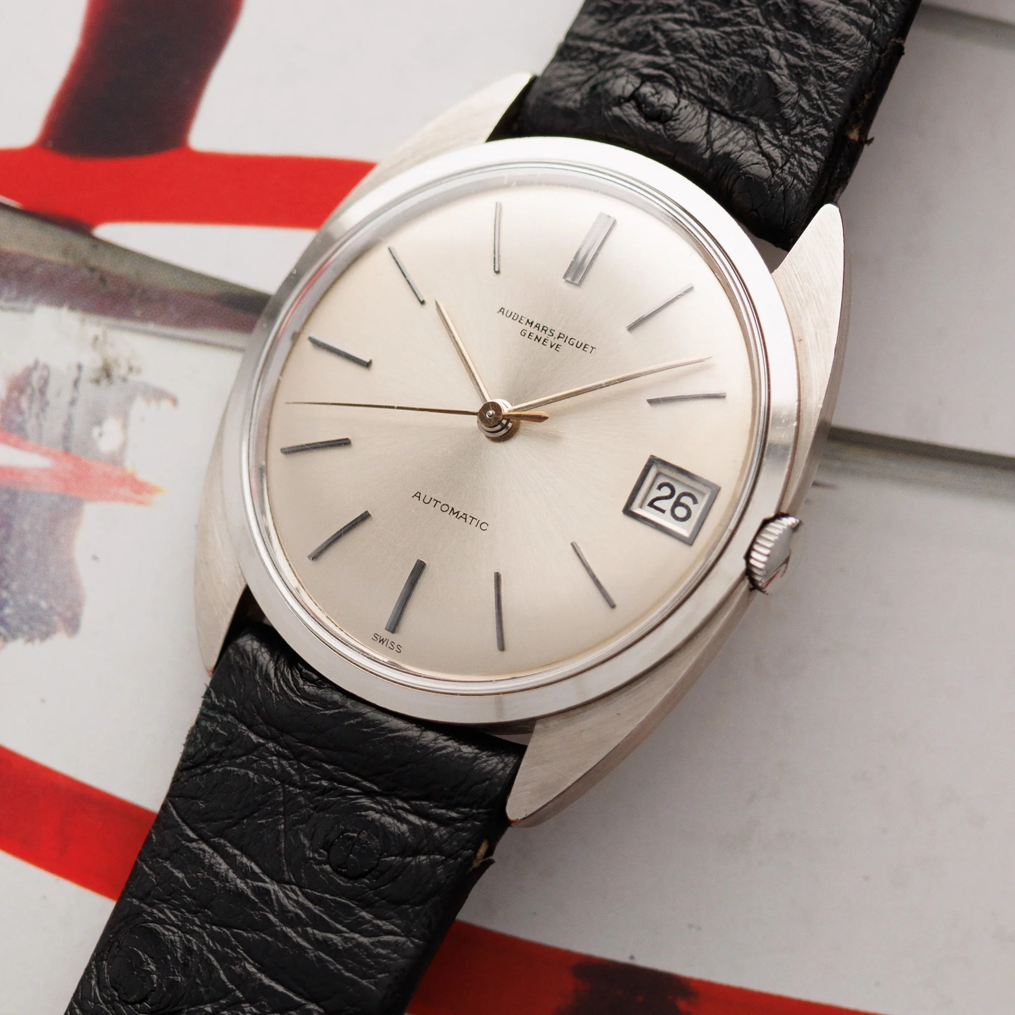 Audemars Piguet White Gold Tonneau Watch - Image 2