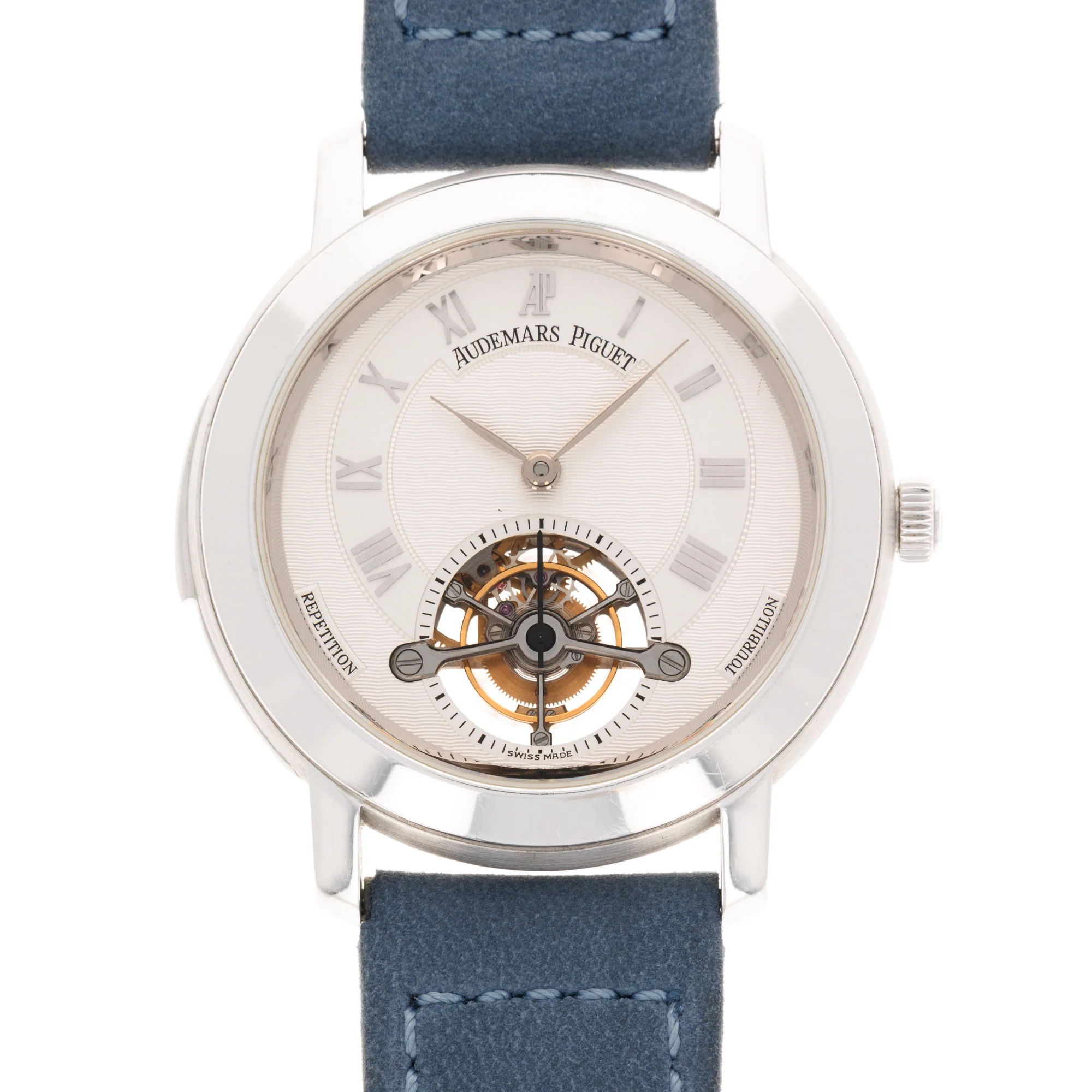 Audemars Piguet White Gold Tourbillon Repeater Watch Ref. 25858