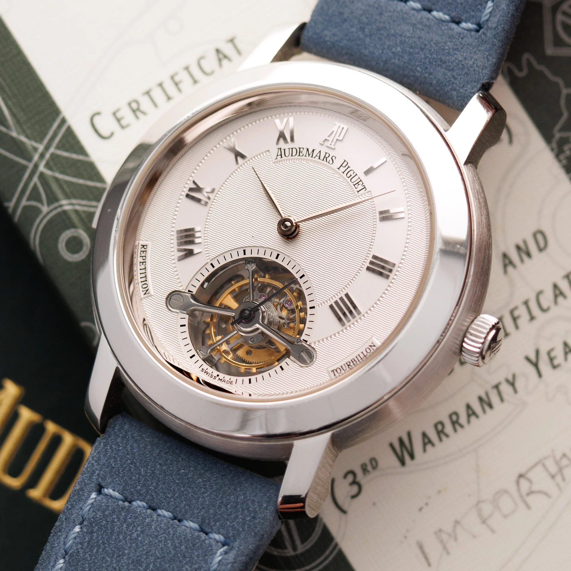 Audemars Piguet White Gold Tourbillon Repeater Watch Ref. 25858 - Image 2