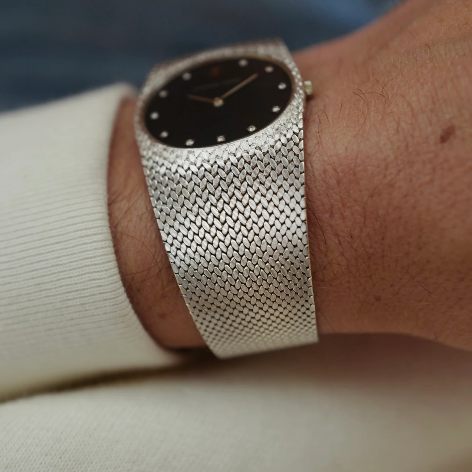 Audemars Piguet White Gold Vintage Oval Watch - Image 4