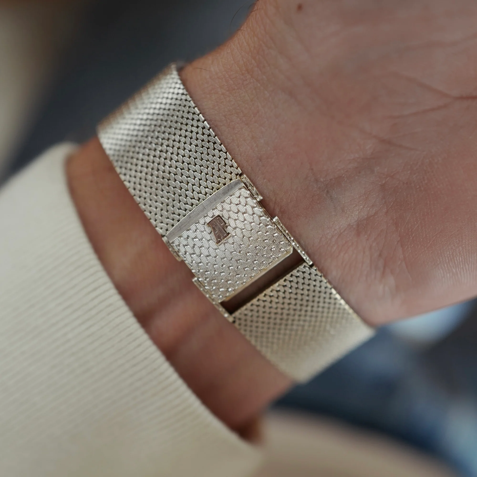 Audemars Piguet White Gold Vintage Oval Watch - Image 5