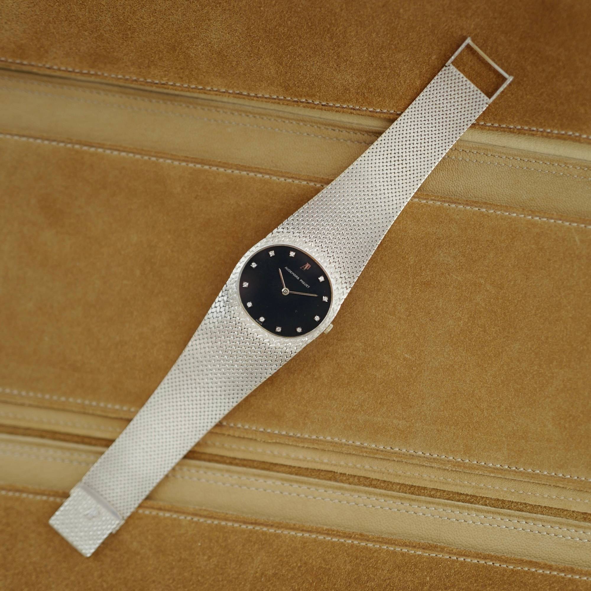Audemars Piguet White Gold Vintage Oval Watch - Image 7