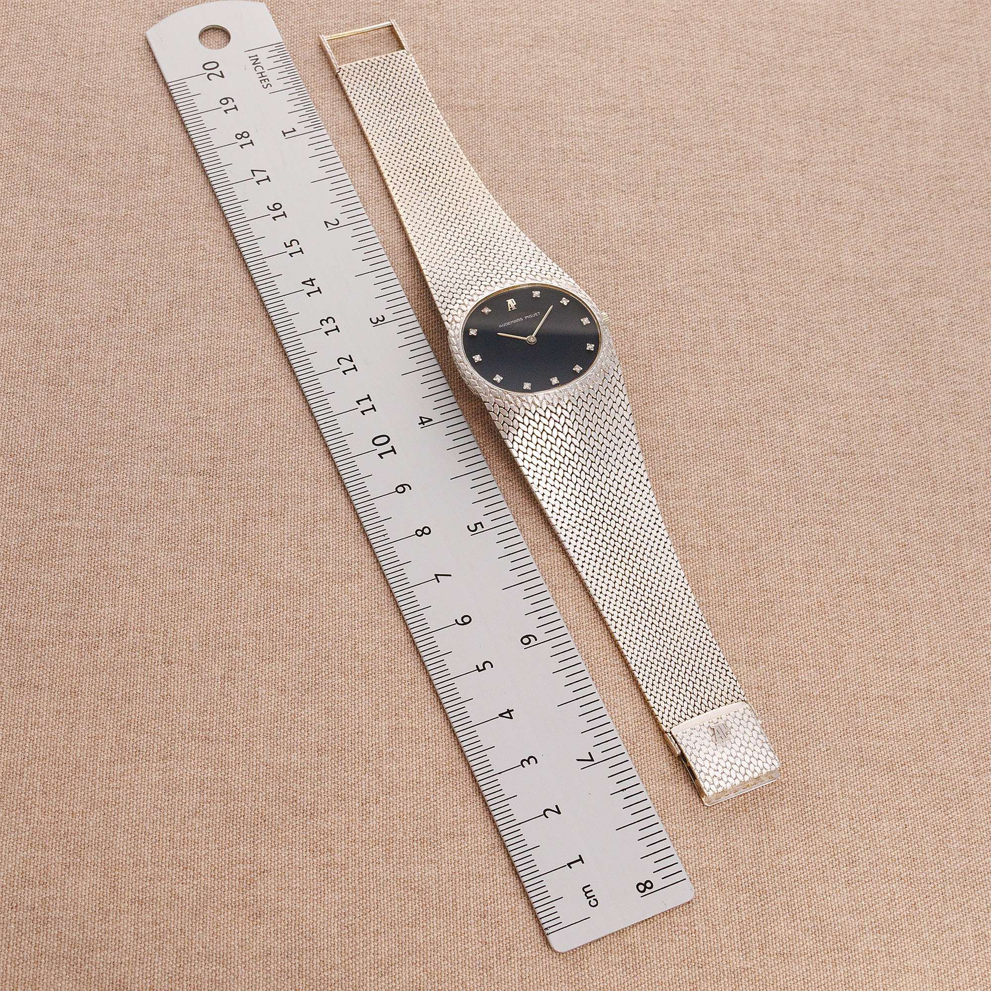 Audemars Piguet White Gold Vintage Oval Watch - Image 8