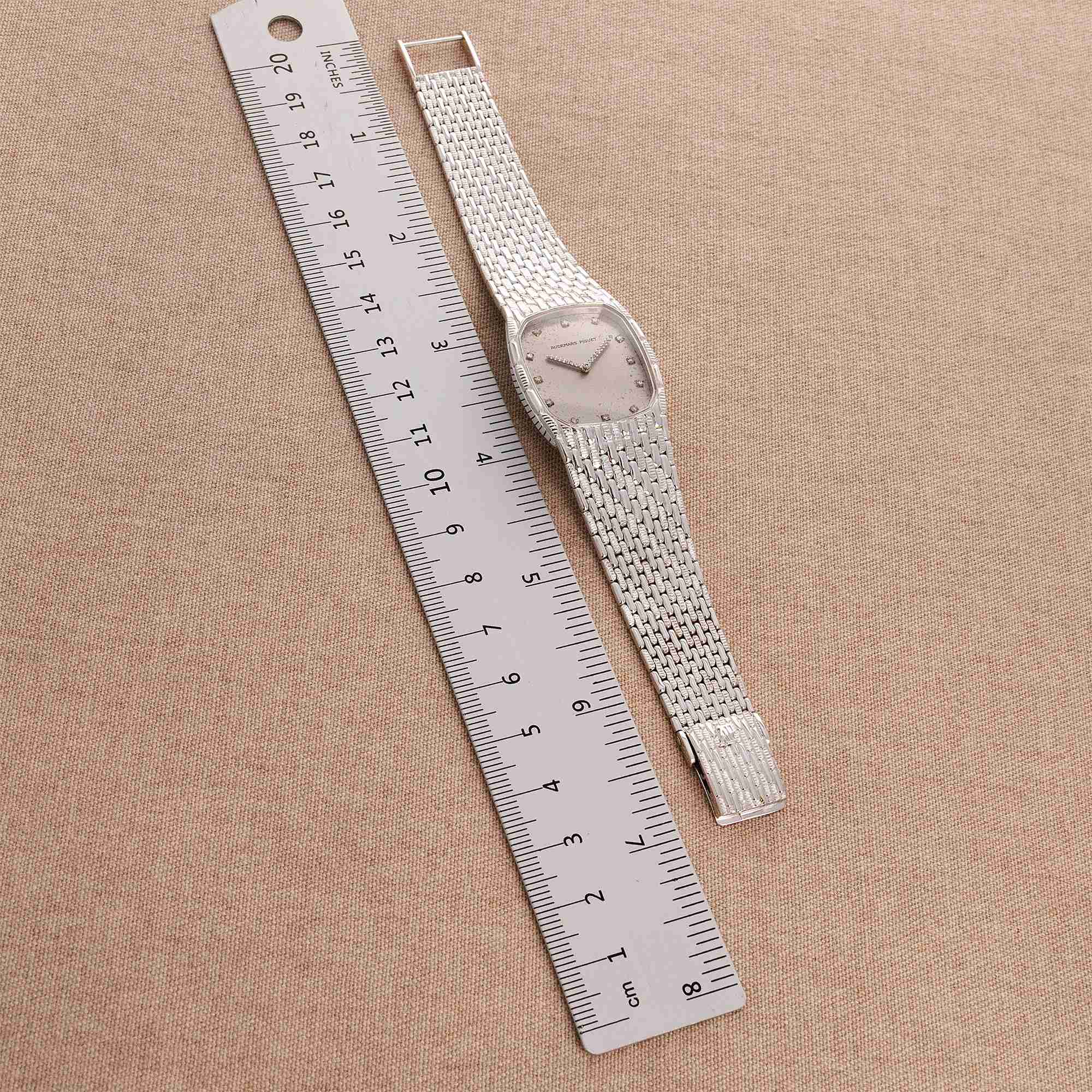 Audemars Piguet White Gold Vintage Watch with Original Diamonds - Image 7