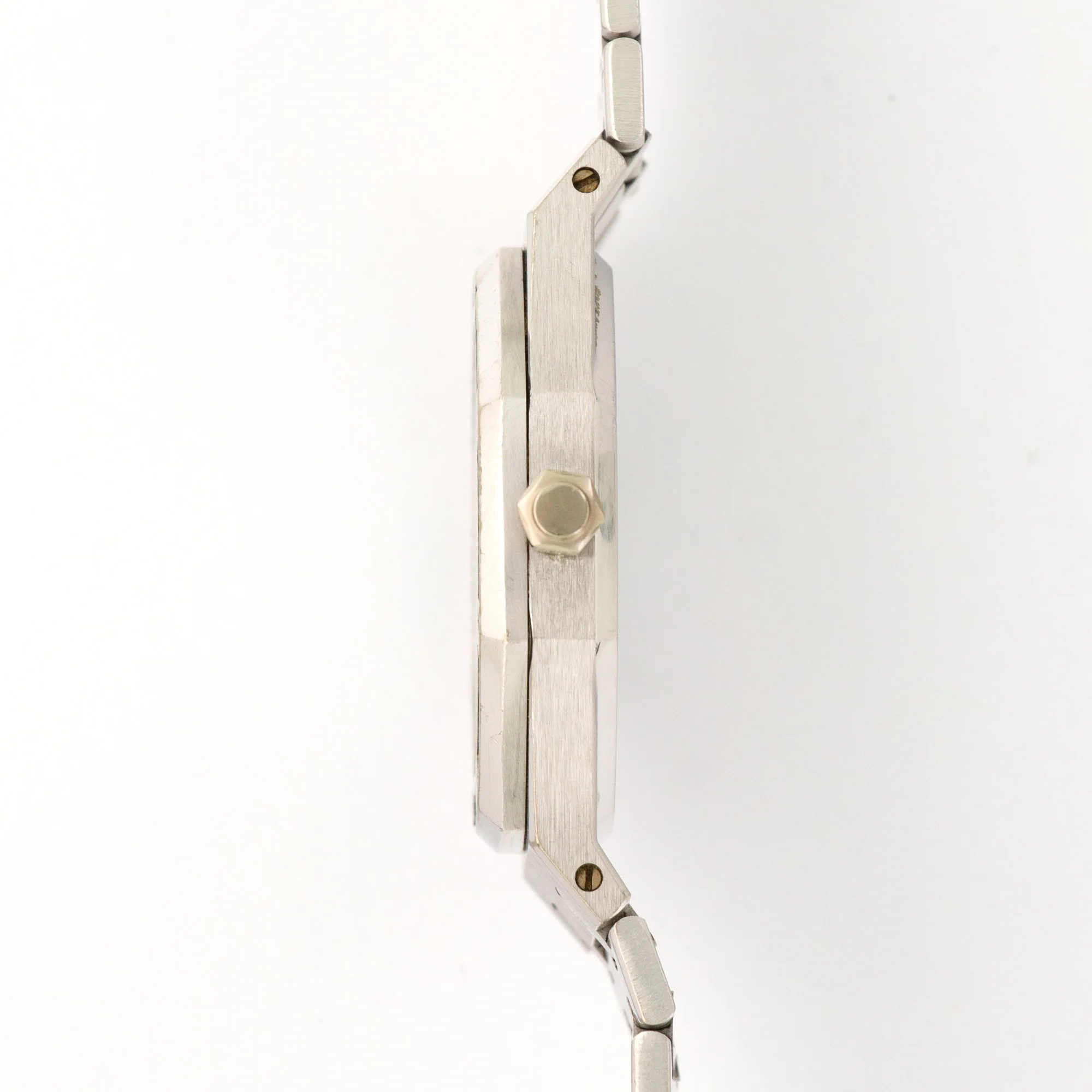 Audemars Piguet White Royal Gold Royal Oak Emerald & Diamond Watch - Image 3