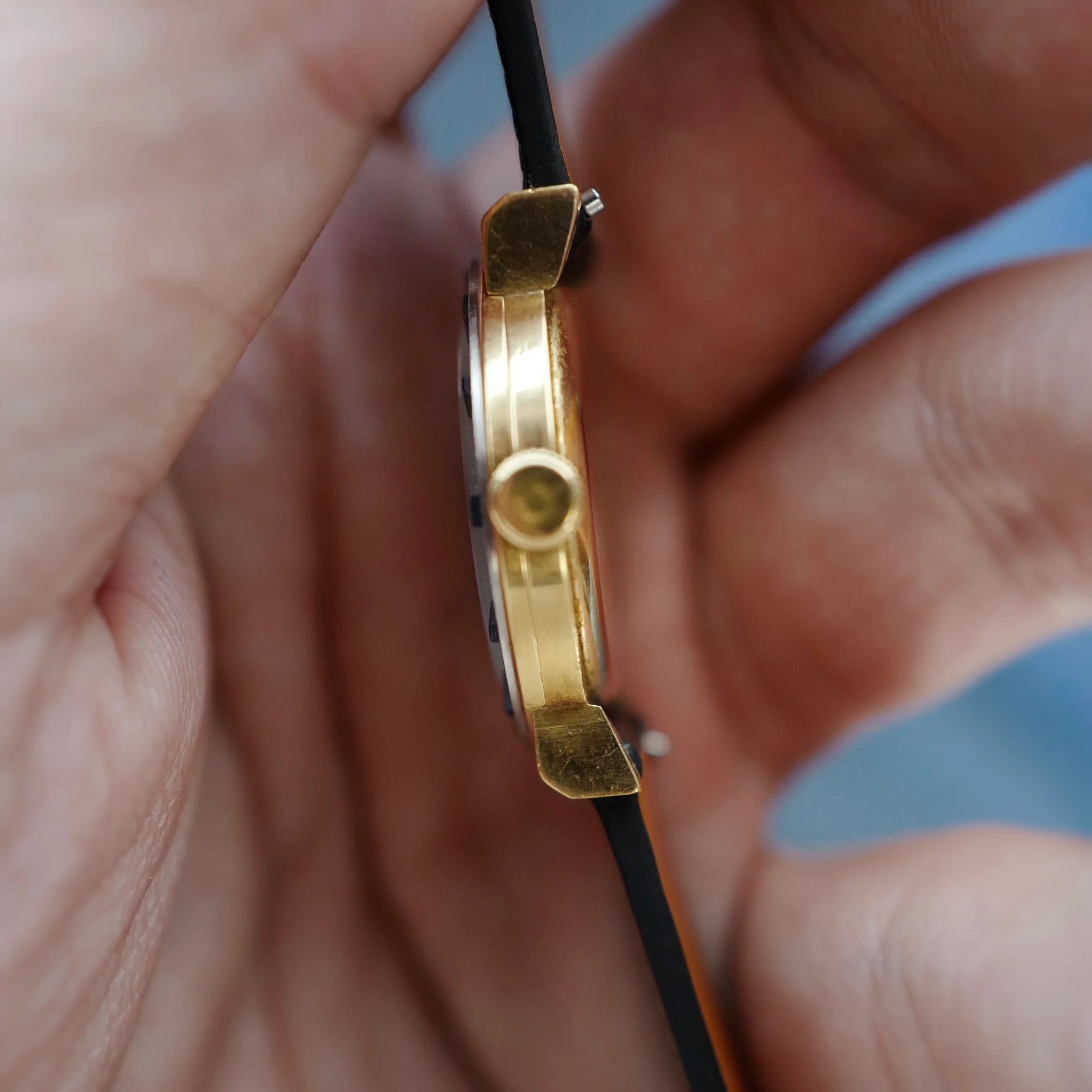 Audemars Piguet Yellow Gold and White Gold Watch with Sapphires - Image 6