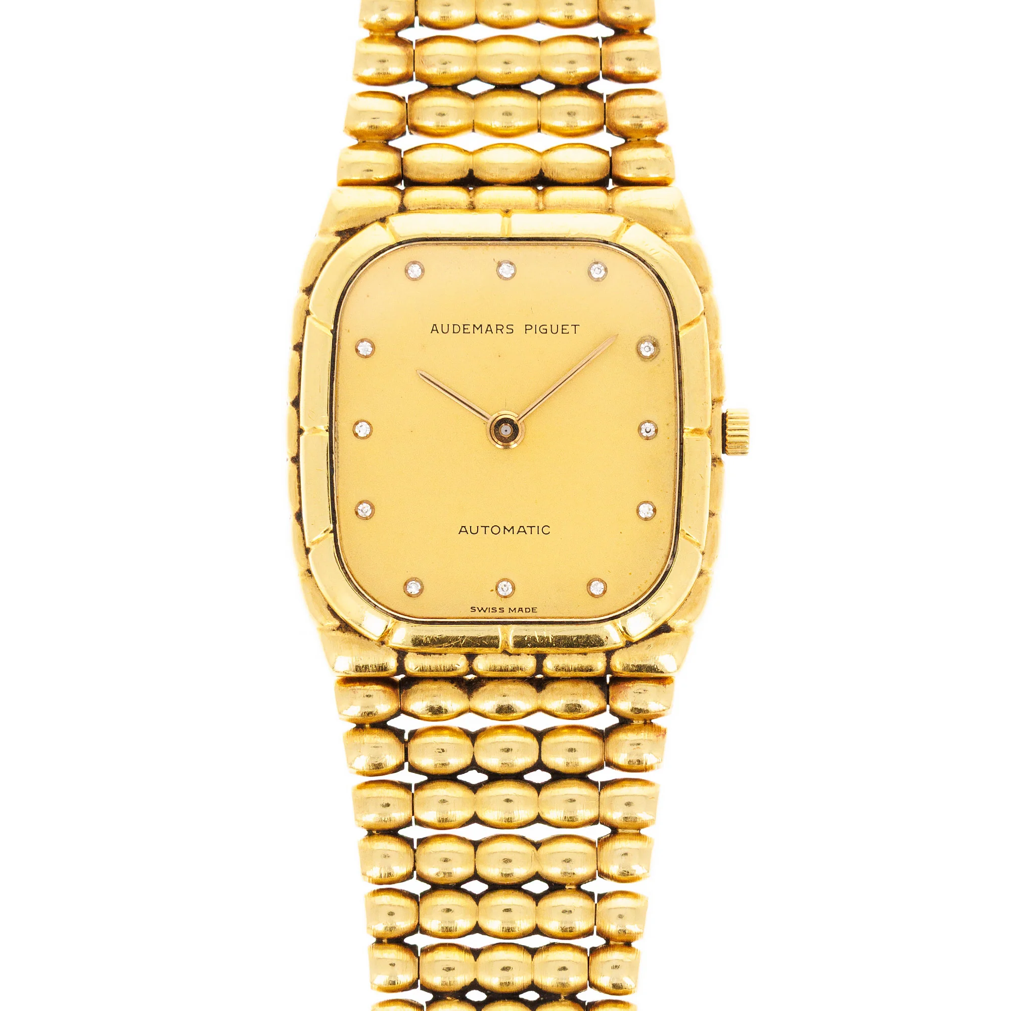Audemars Piguet Yellow Gold Automatic Bamboo Bullet Bracelet Watch
