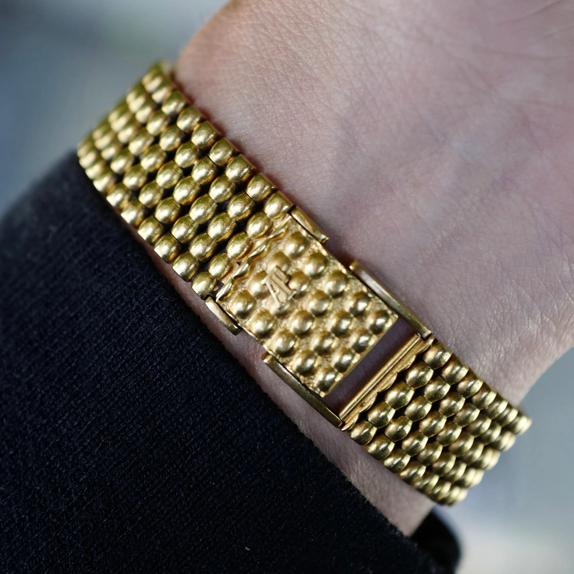 Audemars Piguet Yellow Gold Automatic Bamboo Bullet Bracelet Watch - Image 7