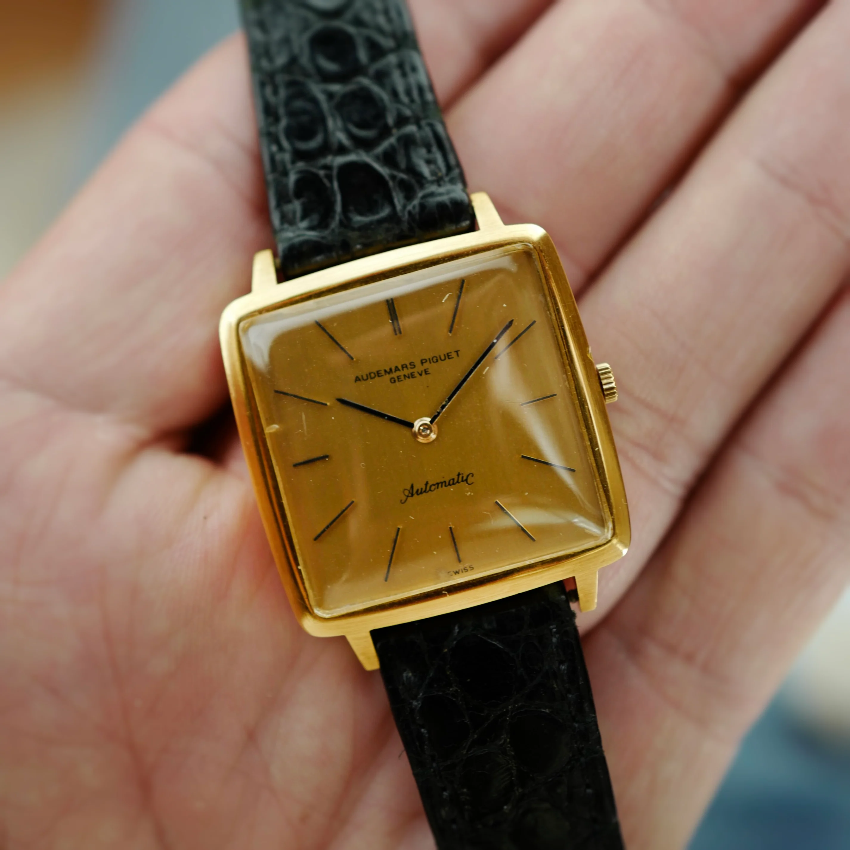 Audemars Piguet Yellow Gold Automatic Square Watch (New Arrivals) - Image 5
