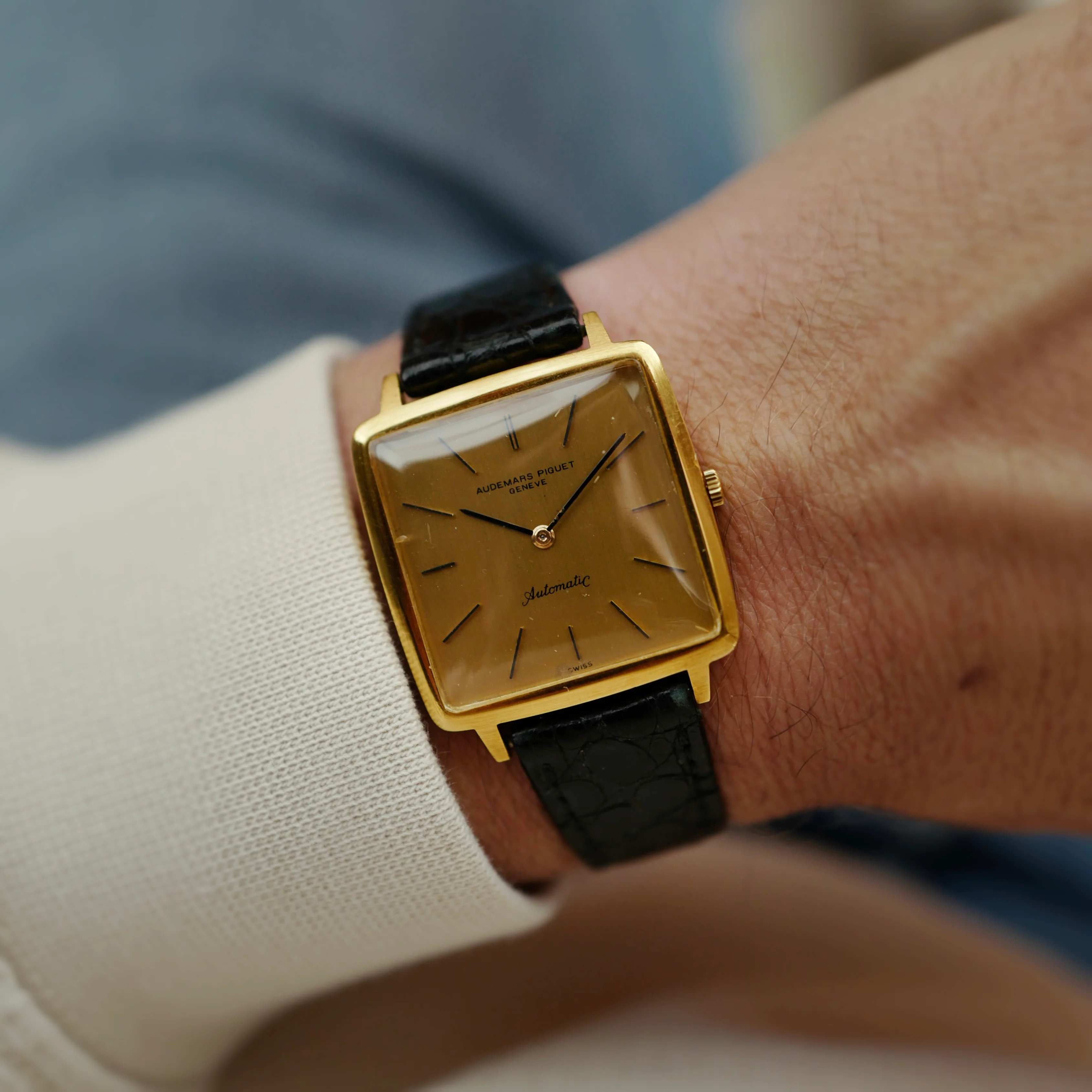 Audemars Piguet Yellow Gold Automatic Square Watch (New Arrivals) - Image 6