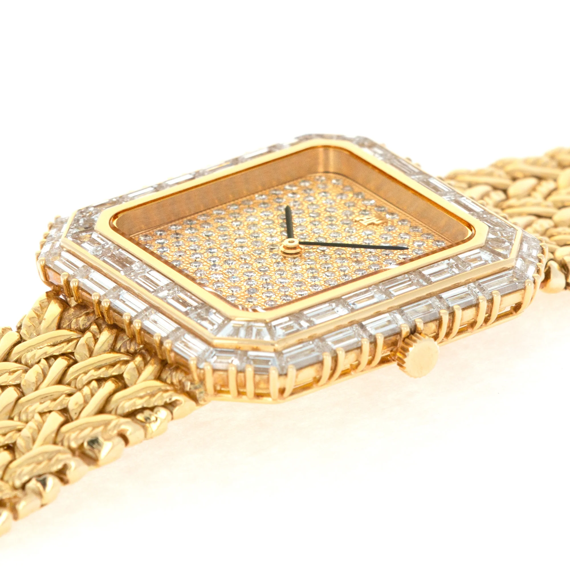 Audemars Piguet Yellow Gold Baguette Diamond Watch - Image 4