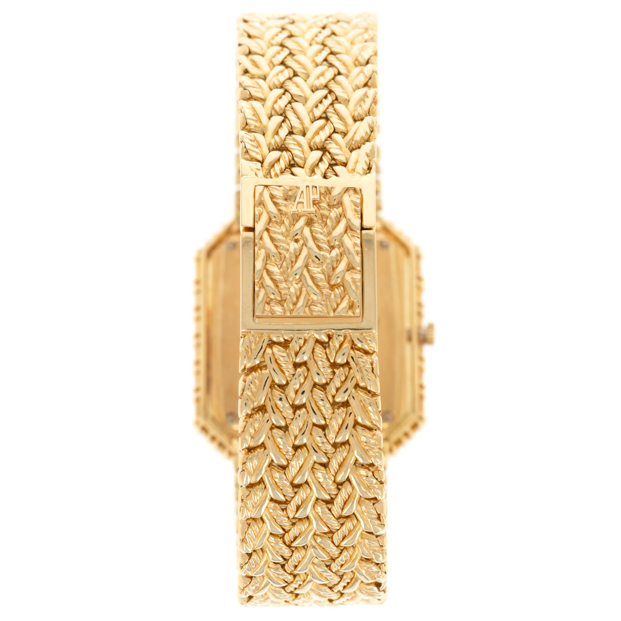 Audemars Piguet Yellow Gold Baguette Diamond Watch - Image 7