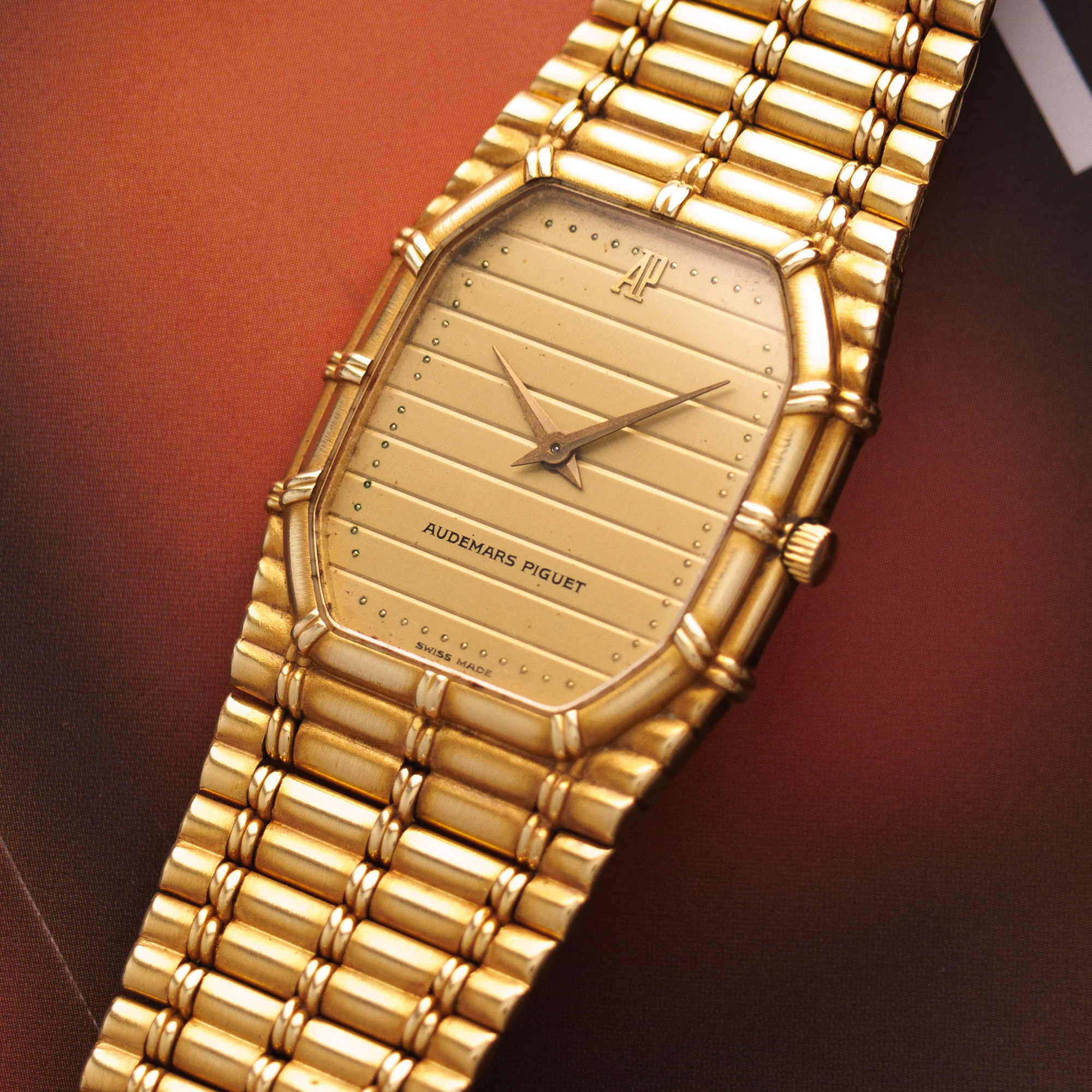Audemars Piguet Yellow Gold Bamboo Watch - Image 2