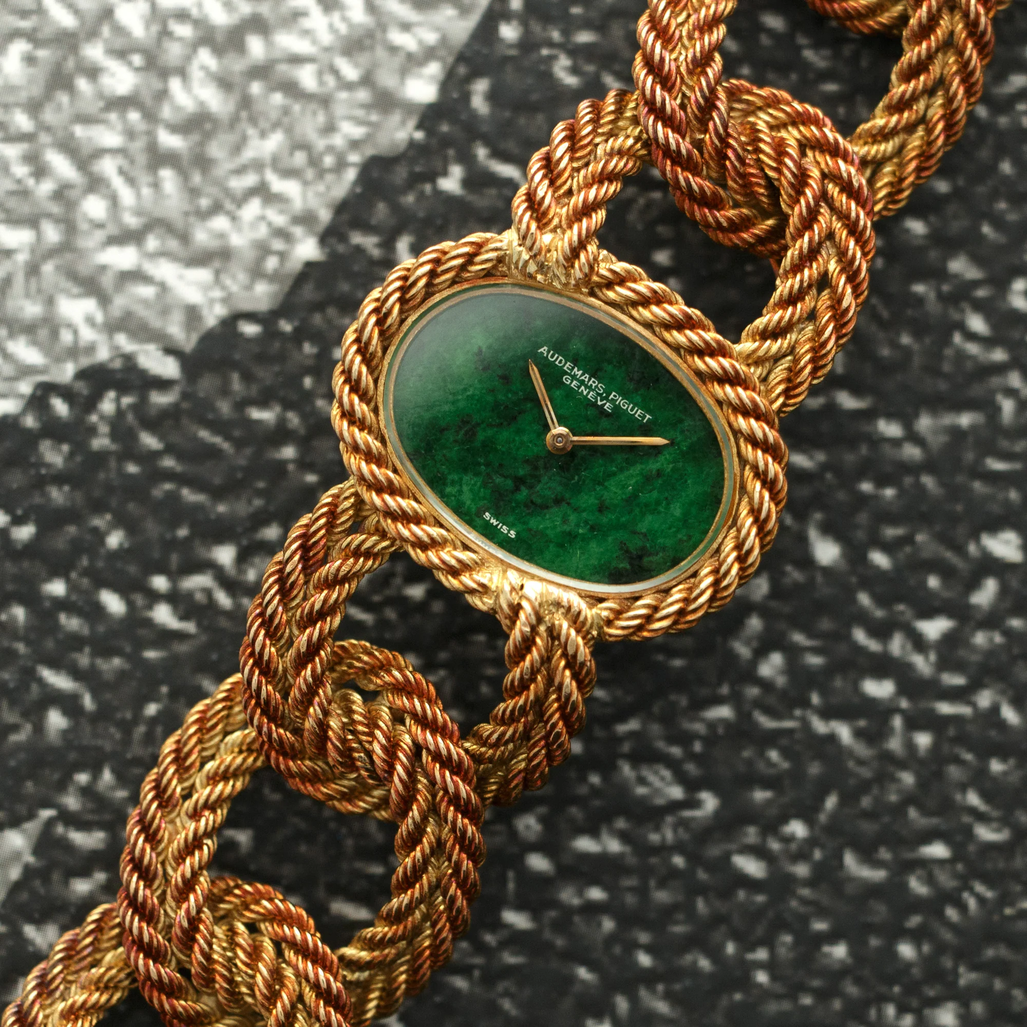 Audemars Piguet Yellow Gold Braided Bracelet Watch, 1960s - Image 2