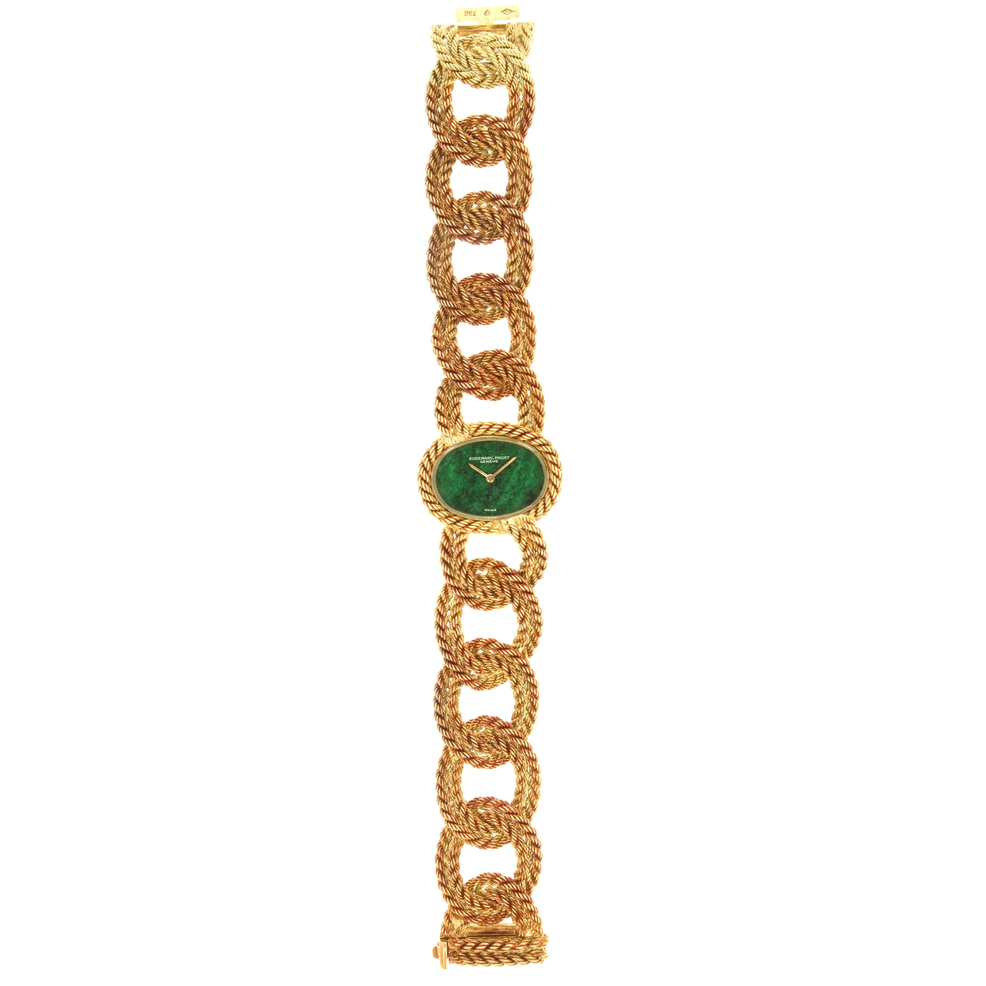 Audemars Piguet Yellow Gold Braided Bracelet Watch, 1960s - Image 3