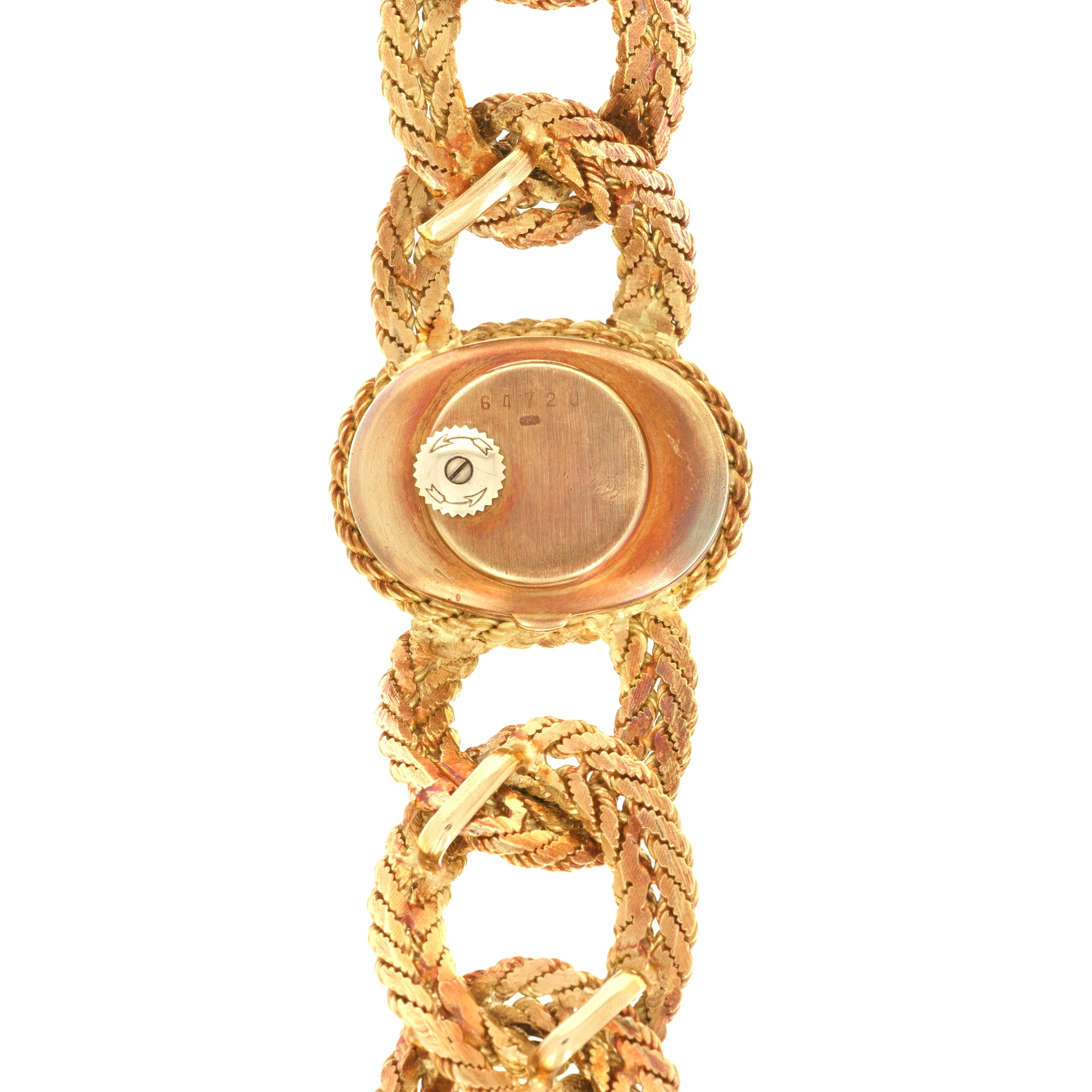 Audemars Piguet Yellow Gold Braided Bracelet Watch, 1960s - Image 4