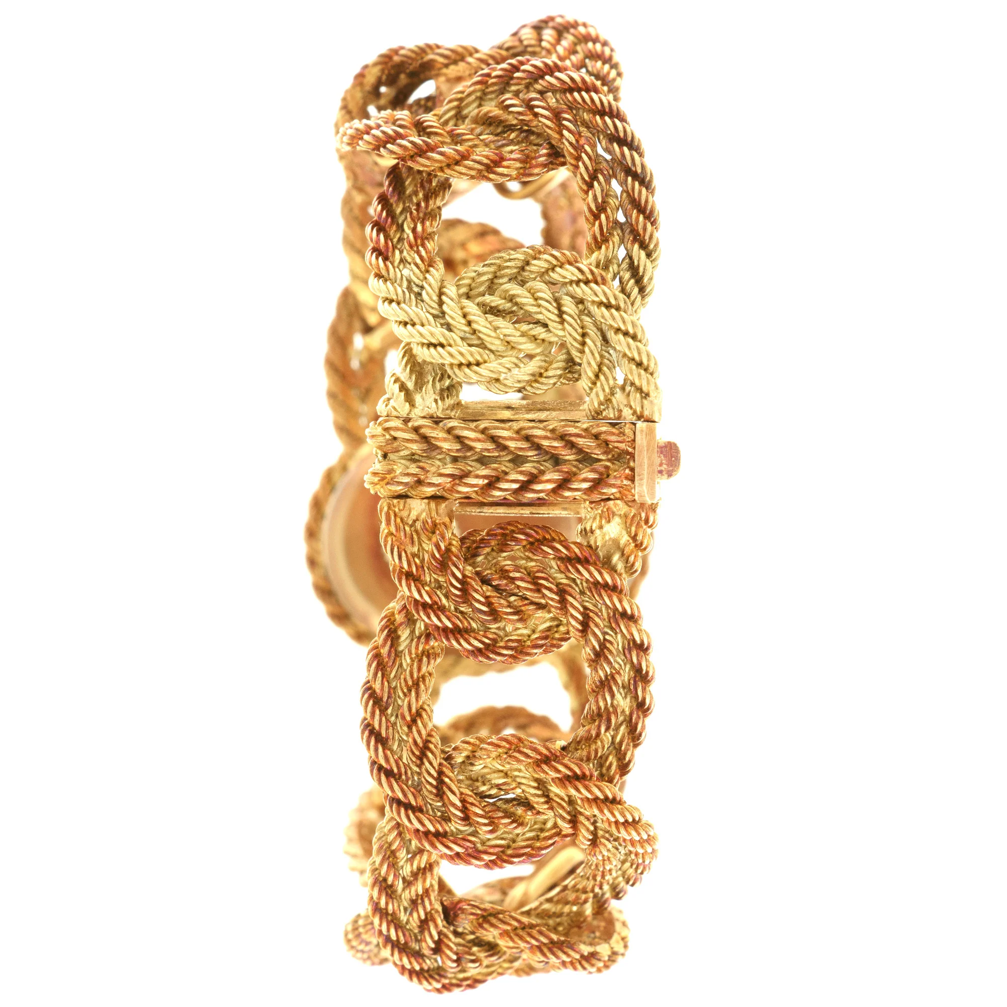 Audemars Piguet Yellow Gold Braided Bracelet Watch, 1960s - Image 5