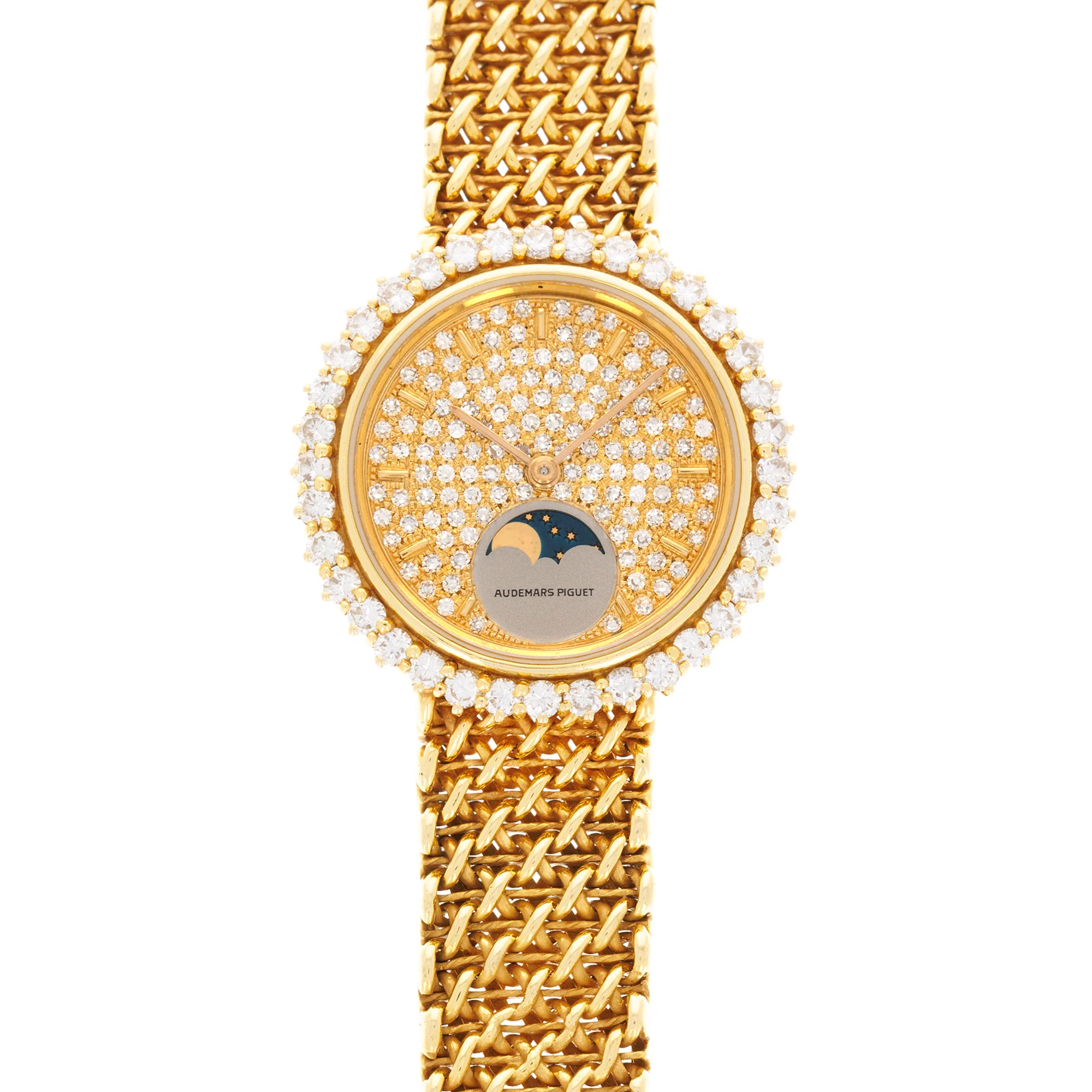 Audemars Piguet Yellow Gold Diamond Moonphase Watch