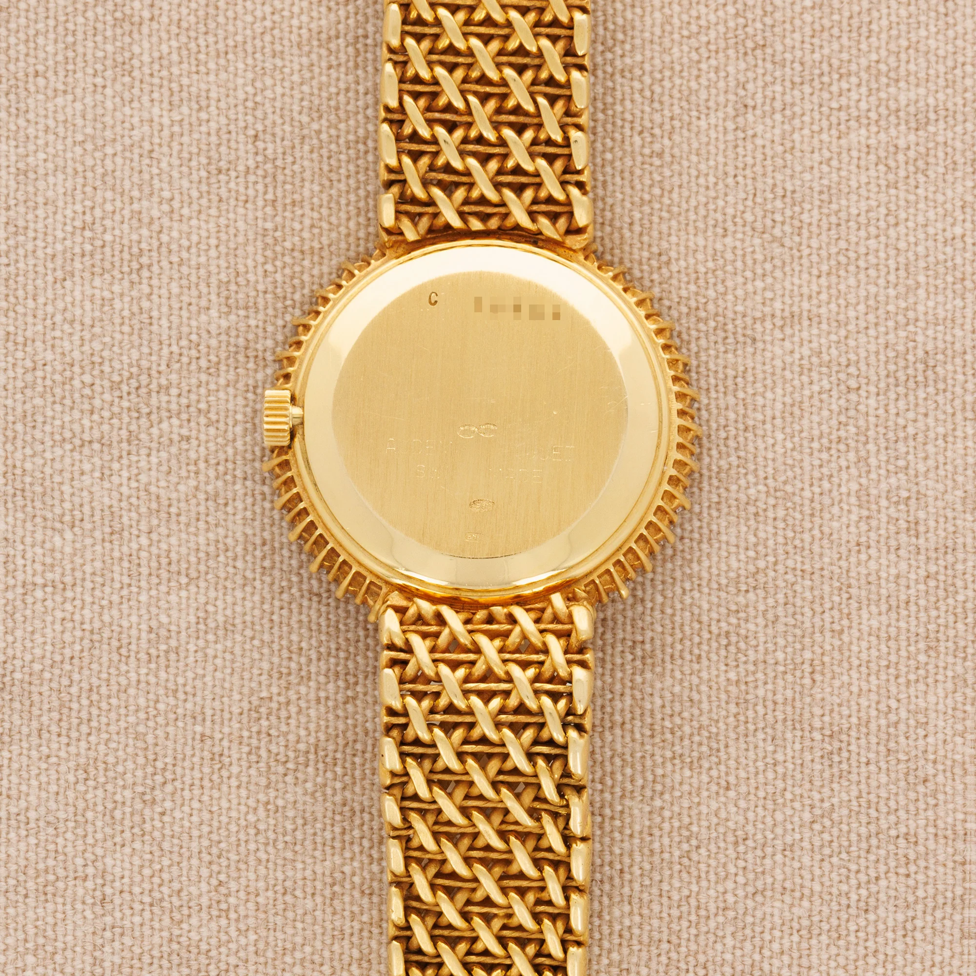 Audemars Piguet Yellow Gold Diamond Moonphase Watch - Image 3