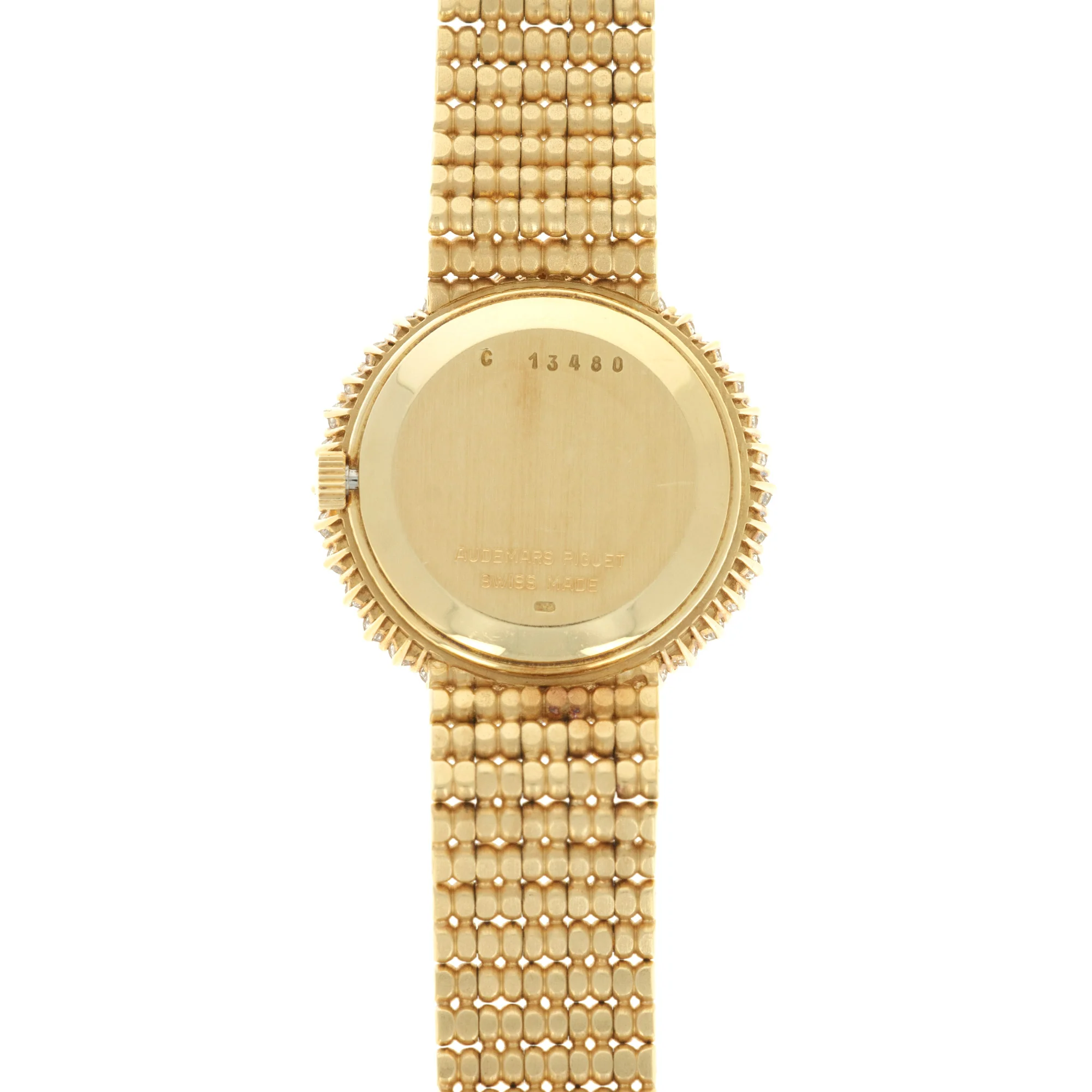 Audemars Piguet Yellow Gold Diamond Moonphase Watch - Image 4