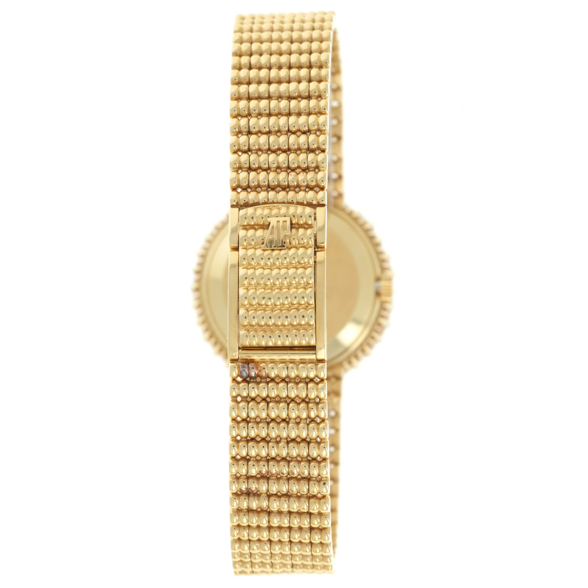 Audemars Piguet Yellow Gold Diamond Moonphase Watch - Image 5