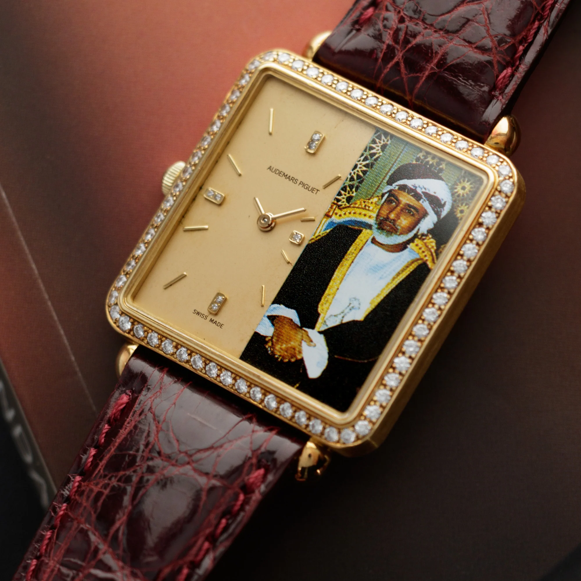 Audemars Piguet Yellow Gold Diamond Watch with Omani Ruler retailed by Asprey - Image 2