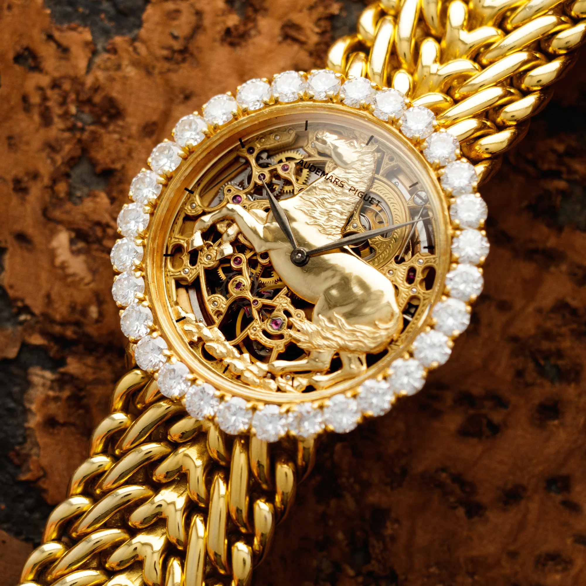 Audemars Piguet Yellow Gold Equine Skeleton Watch - Image 2