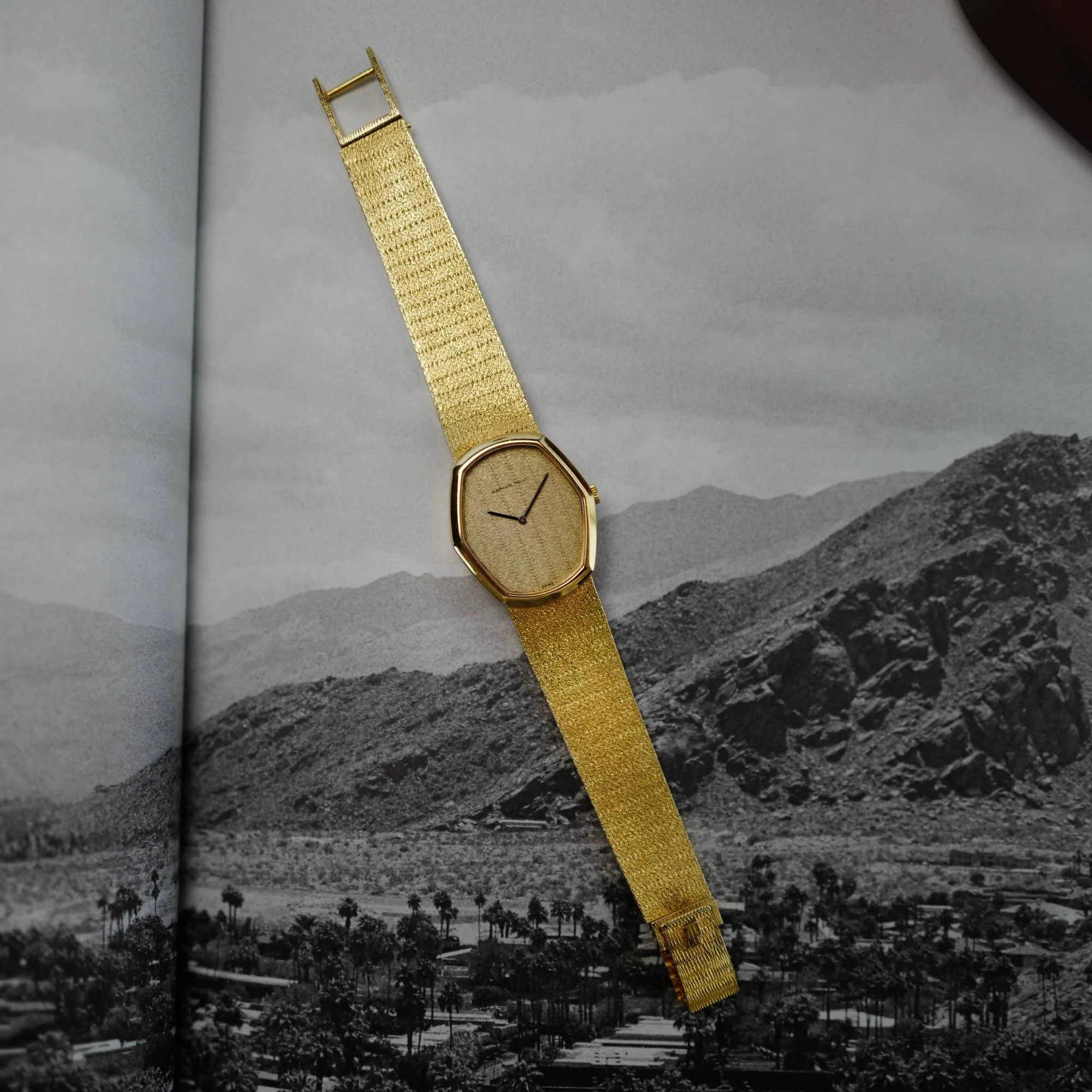 Audemars Piguet Yellow Gold Hexagonal Watch - Image 4