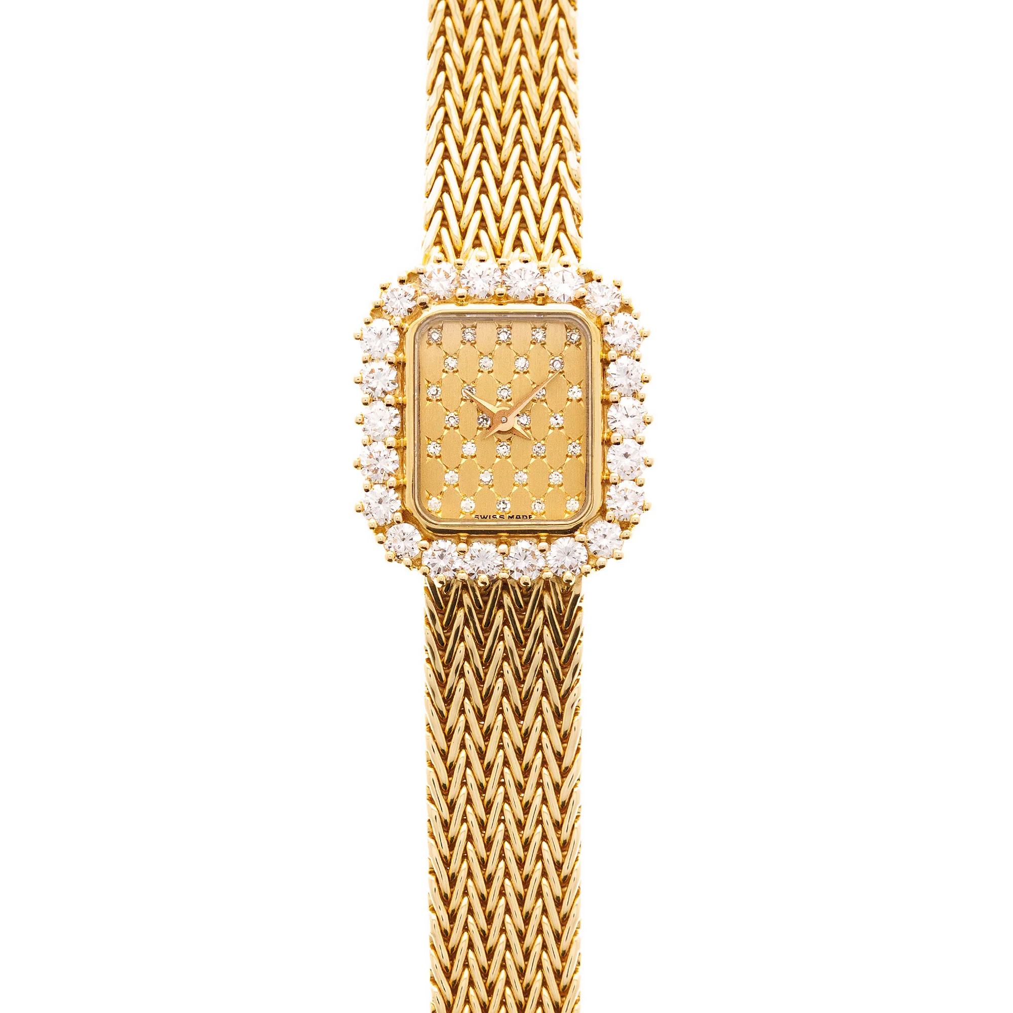 Audemars Piguet Yellow Gold Ladies Watch with Original Diamonds