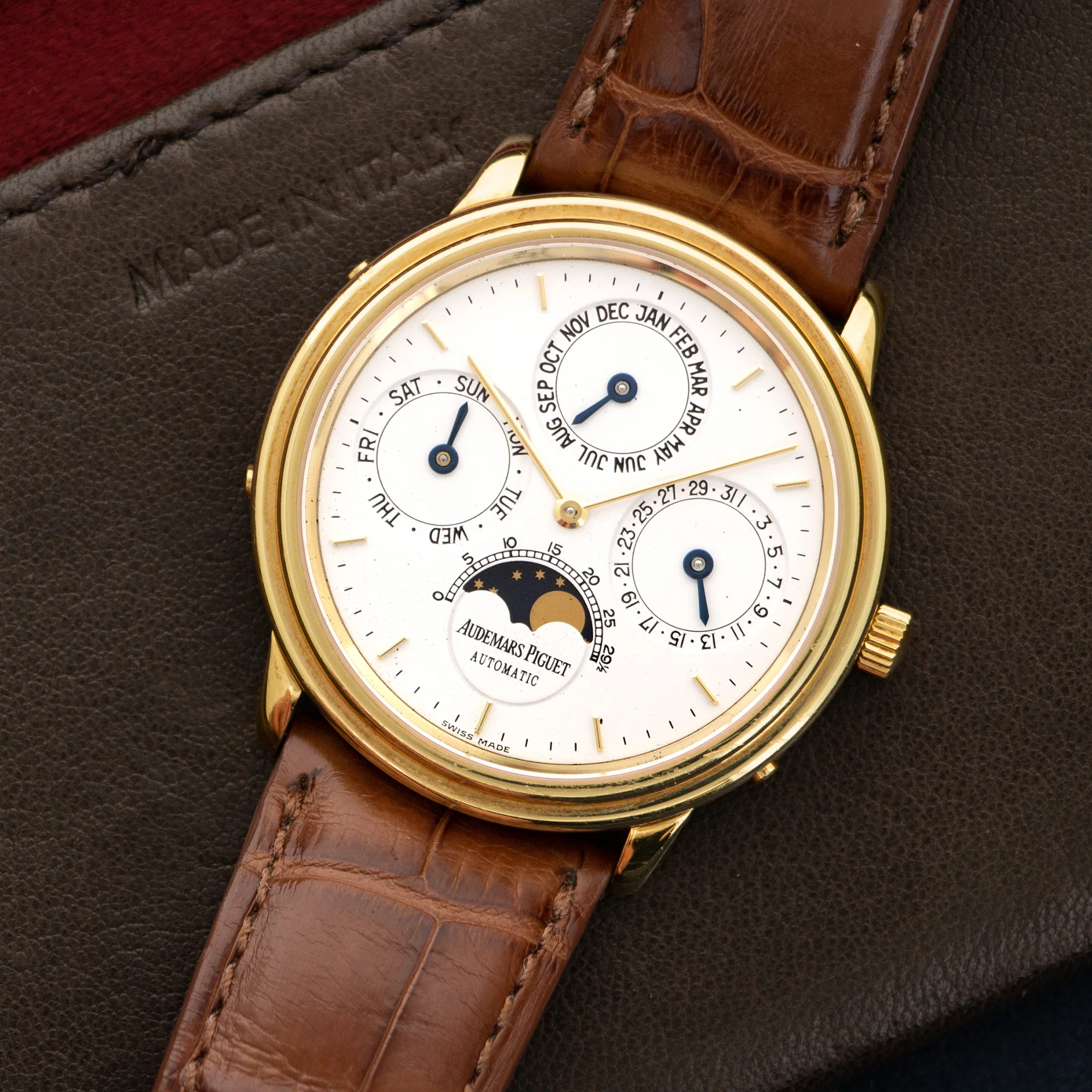 Audemars Piguet Yellow Gold Perpetual Calendar Watch - Image 2