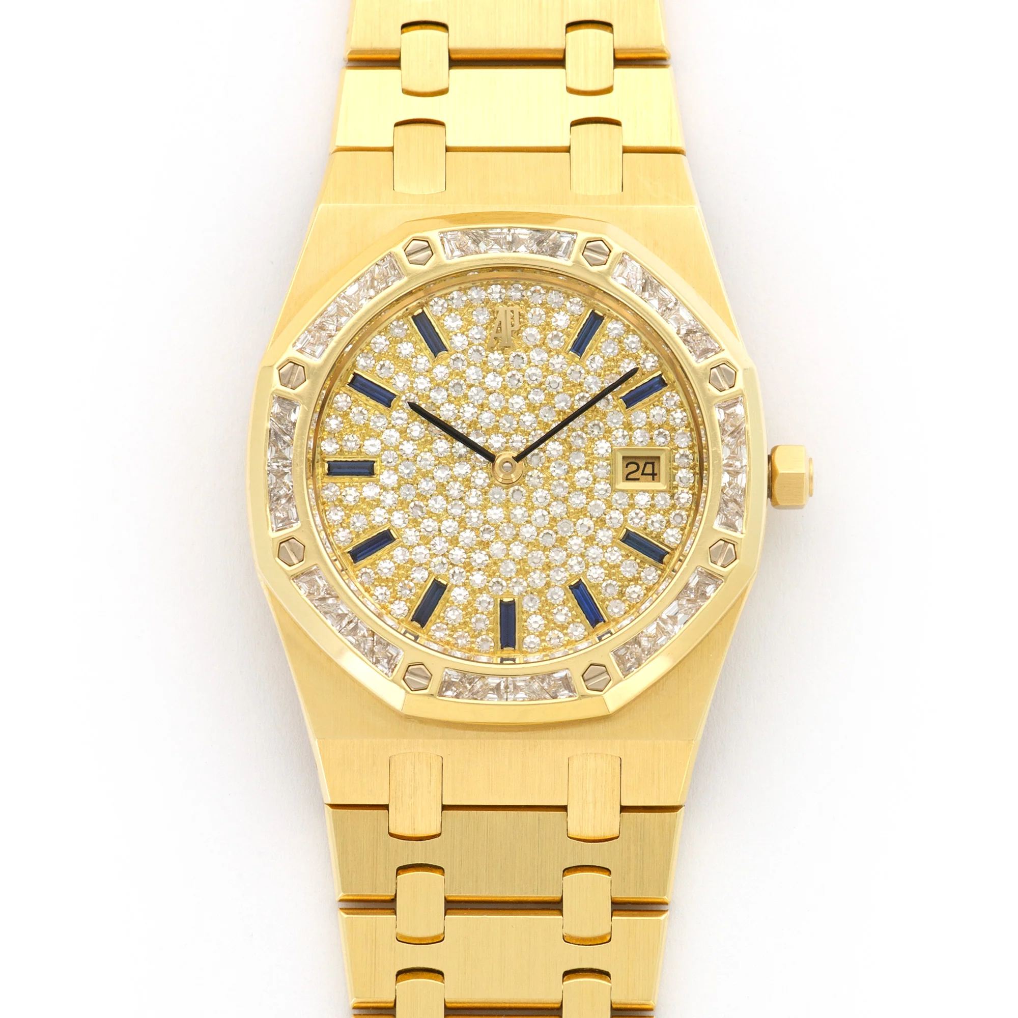 Audemars Piguet Yellow Gold Royal Oak Triangle-Cut Diamond Watch