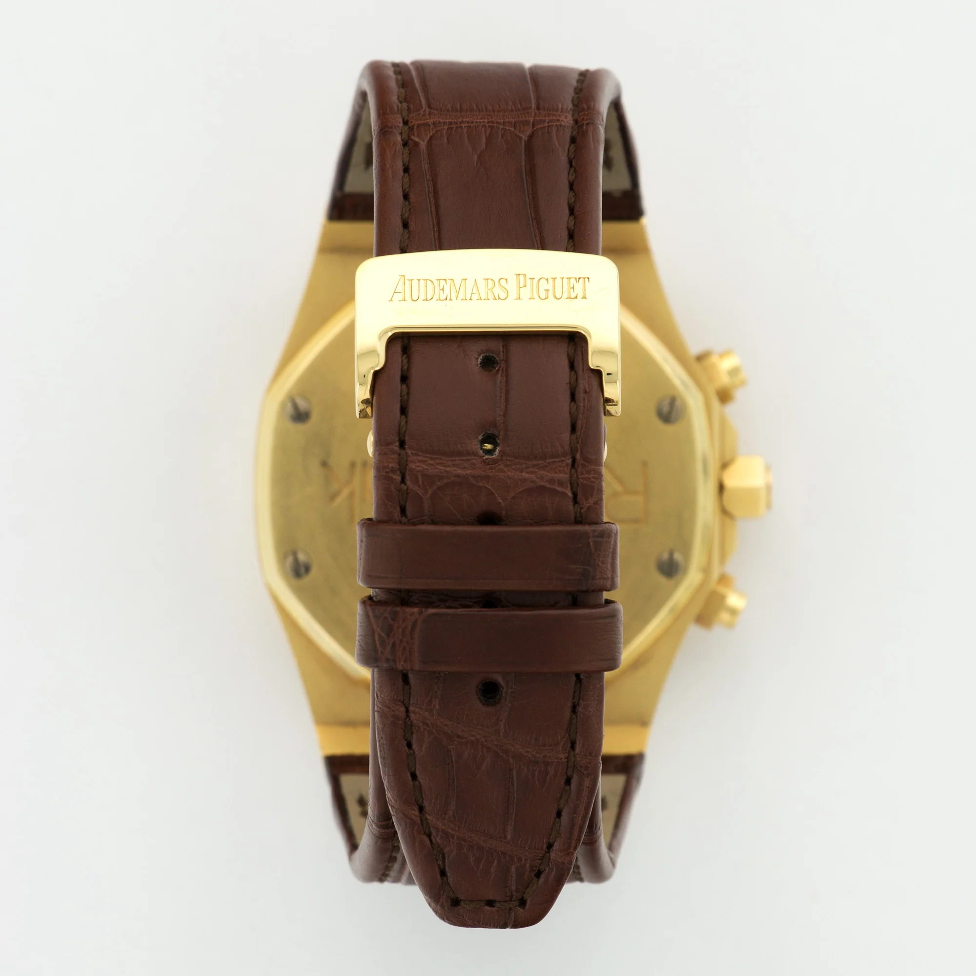 Audemars Piguet Yellow Gold Royal Oak Chrono Diamond Watch Ref. 26067 - Image 5
