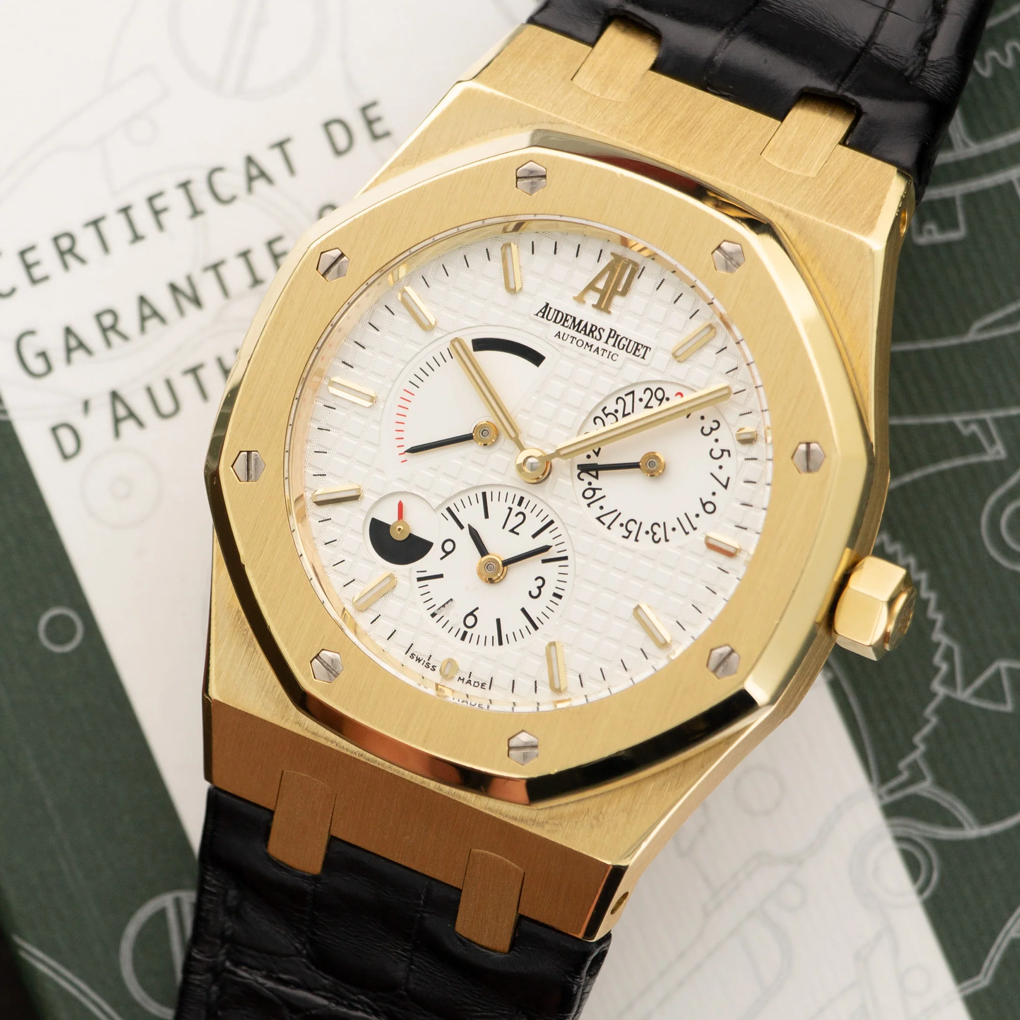 Audemars Piguet Yellow Gold Royal Oak Dual Time Watch Ref. 26120 - Image 2