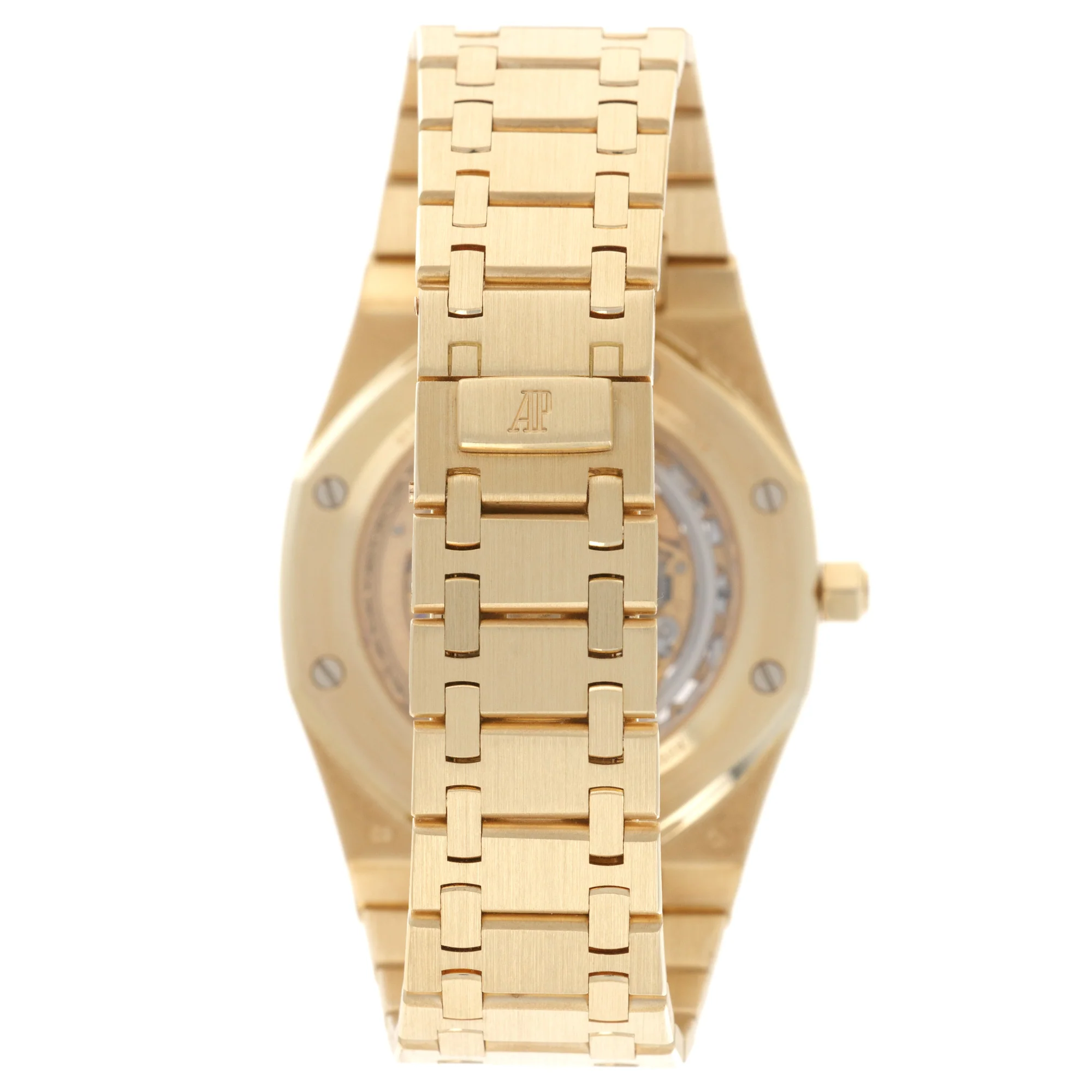 Audemars Piguet Yellow Gold Royal Oak Perpetual Calendar Skeleton Watch - Image 5